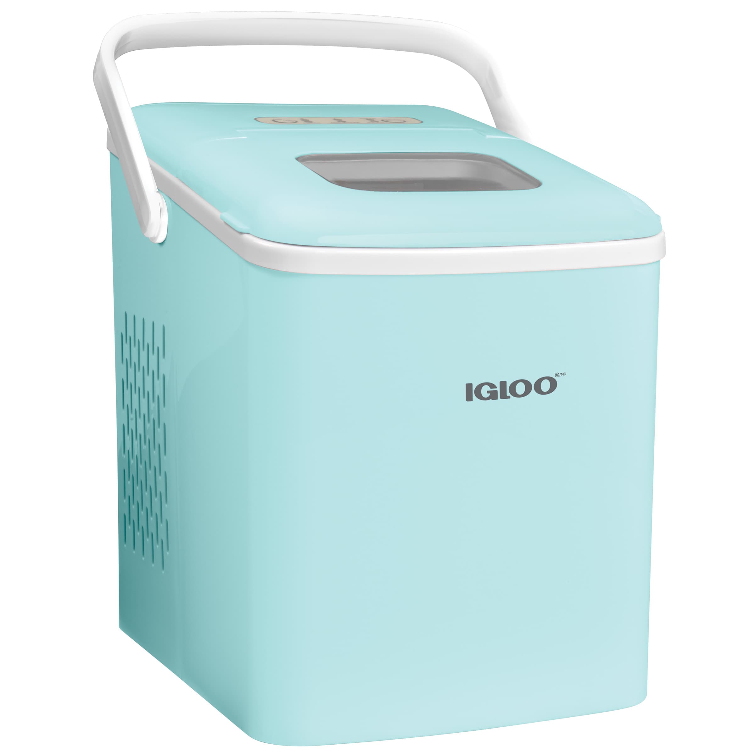 Igloo's Self-Cleaning Ice Maker makes cylindrical cubes in just '7