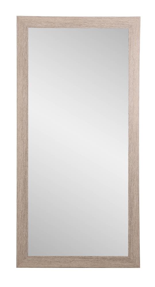 BrandtWorks AV36TALL 32-Inches W x 65.5-Inches H Rectangle Classic Taupe/Grain Framed Full Length Vanity Mirror