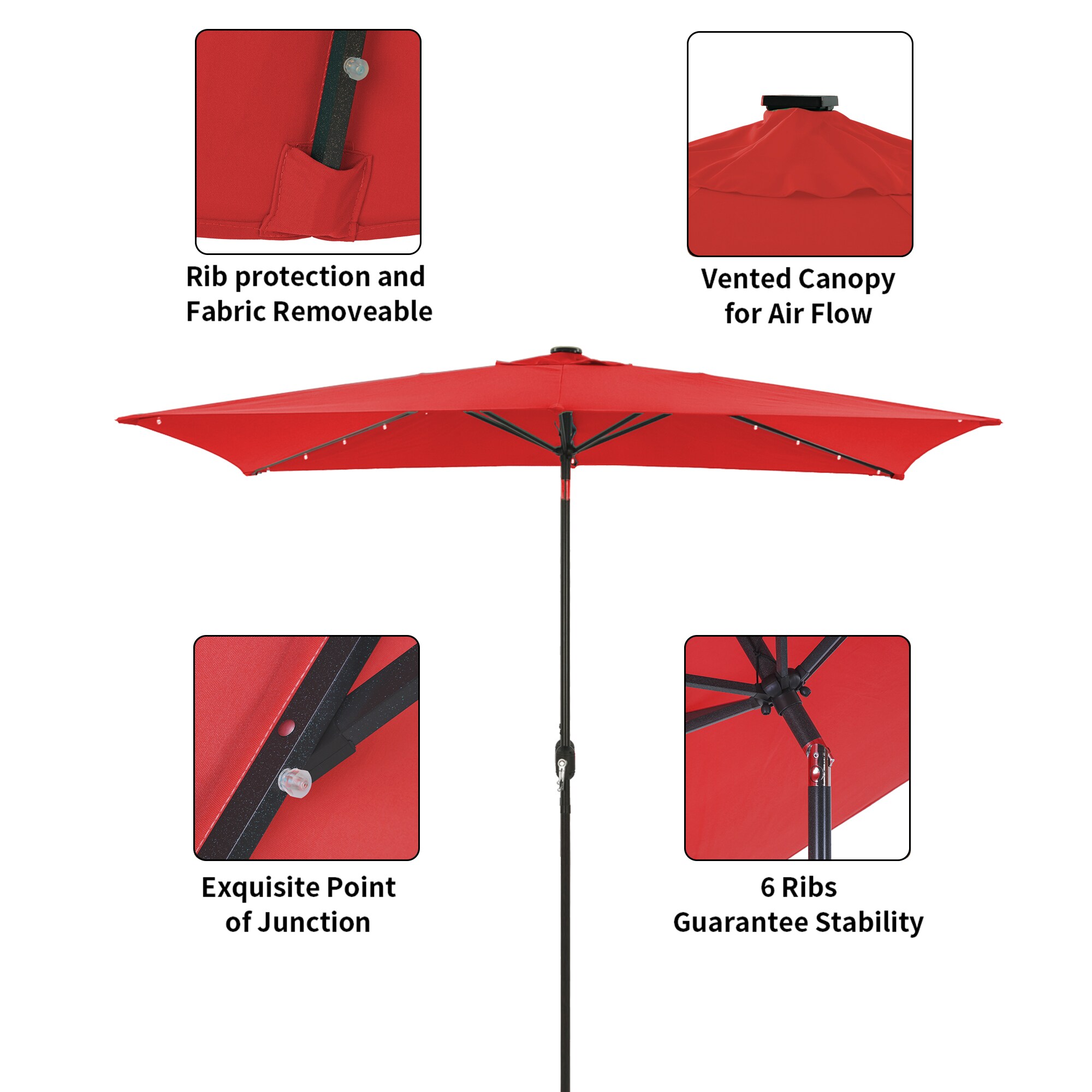 Boyel Living BL-OD011LEDRD Umbrellas-2 - View #7
