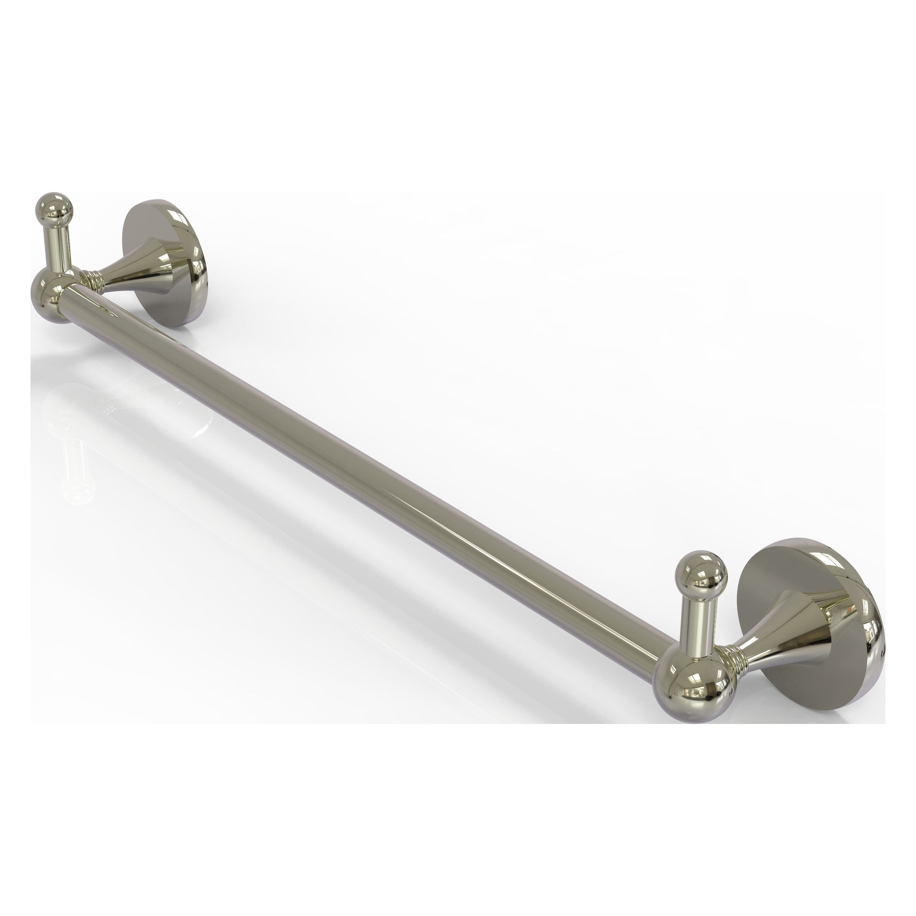 Allied Brass SL-41-36-PEG-PNI Shadwell 36-in Polished Nickel Wall mount Single Towel Bar