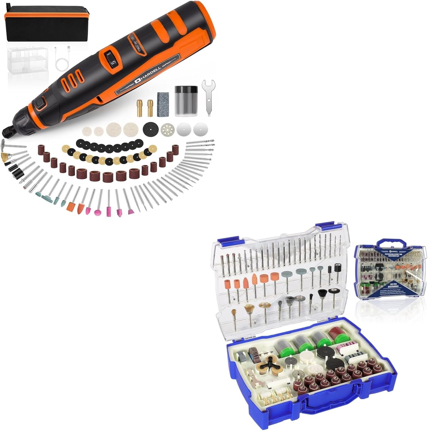 HARDELL 12V Cordless Rotary Tool with 282 Pcs Accessories Kit #B0C-WNT-J7KR