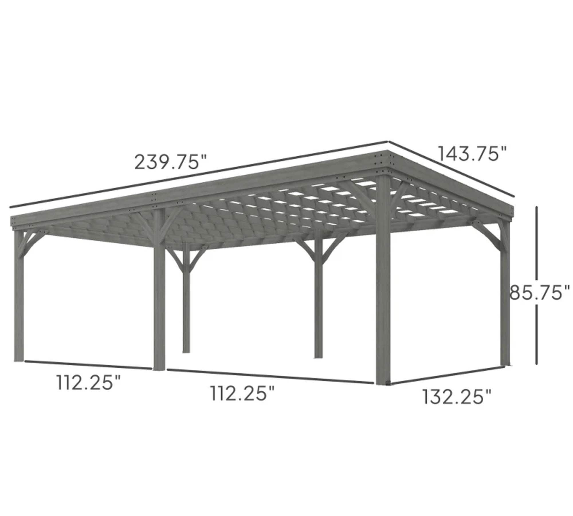 Clihome CL-CLL87625 Wood-Resin-Gazebos - View #3