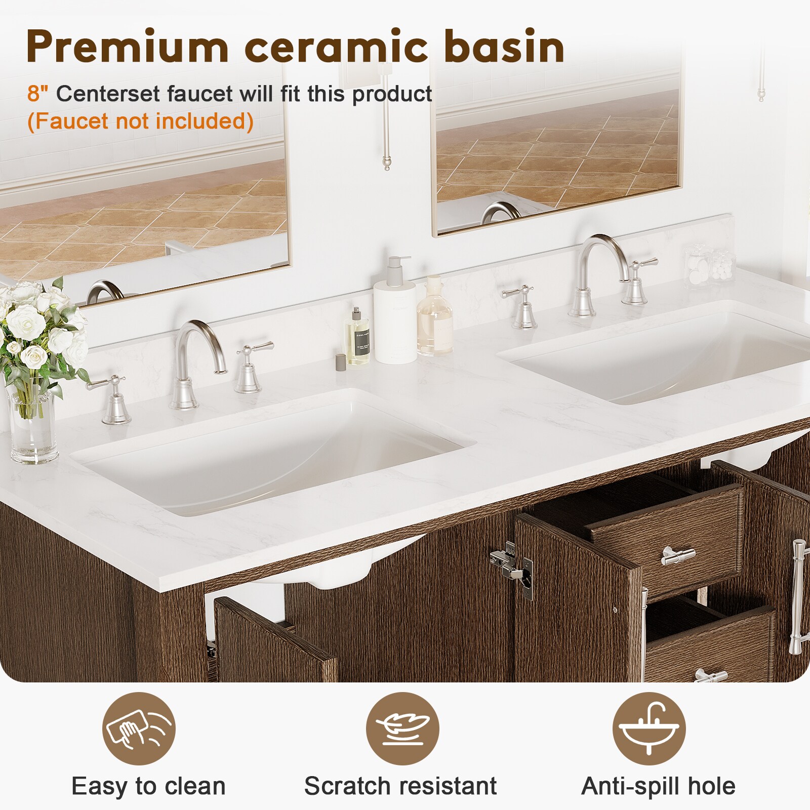 VOUA SAF-DXDRZJ4-BE Bath-Vanity-Combo - View #8