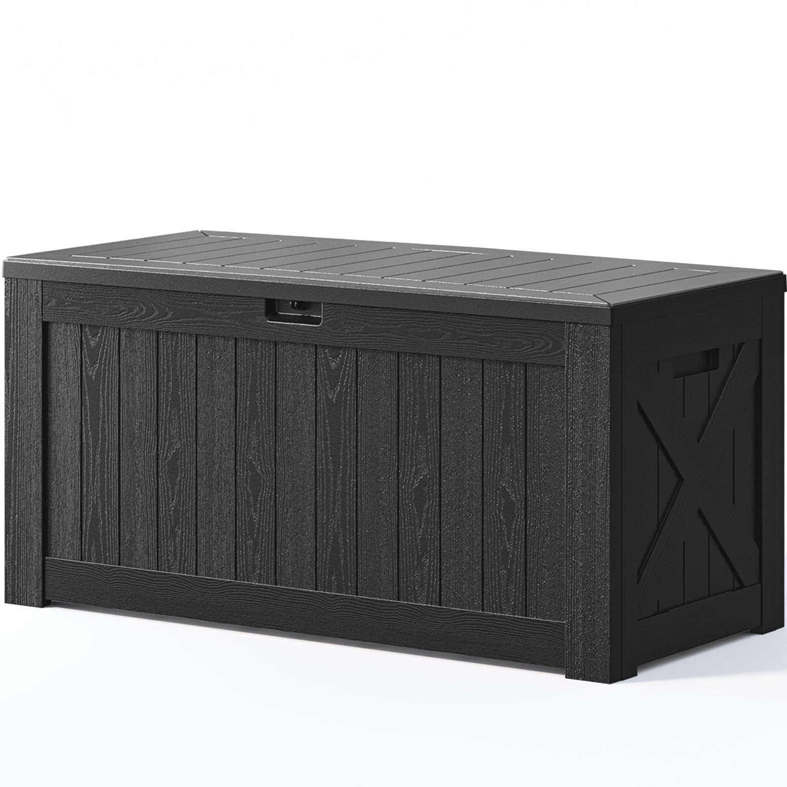 Patiowell WES-PSB24-0432A-0 120-Gallon Black Plastic Deck Box