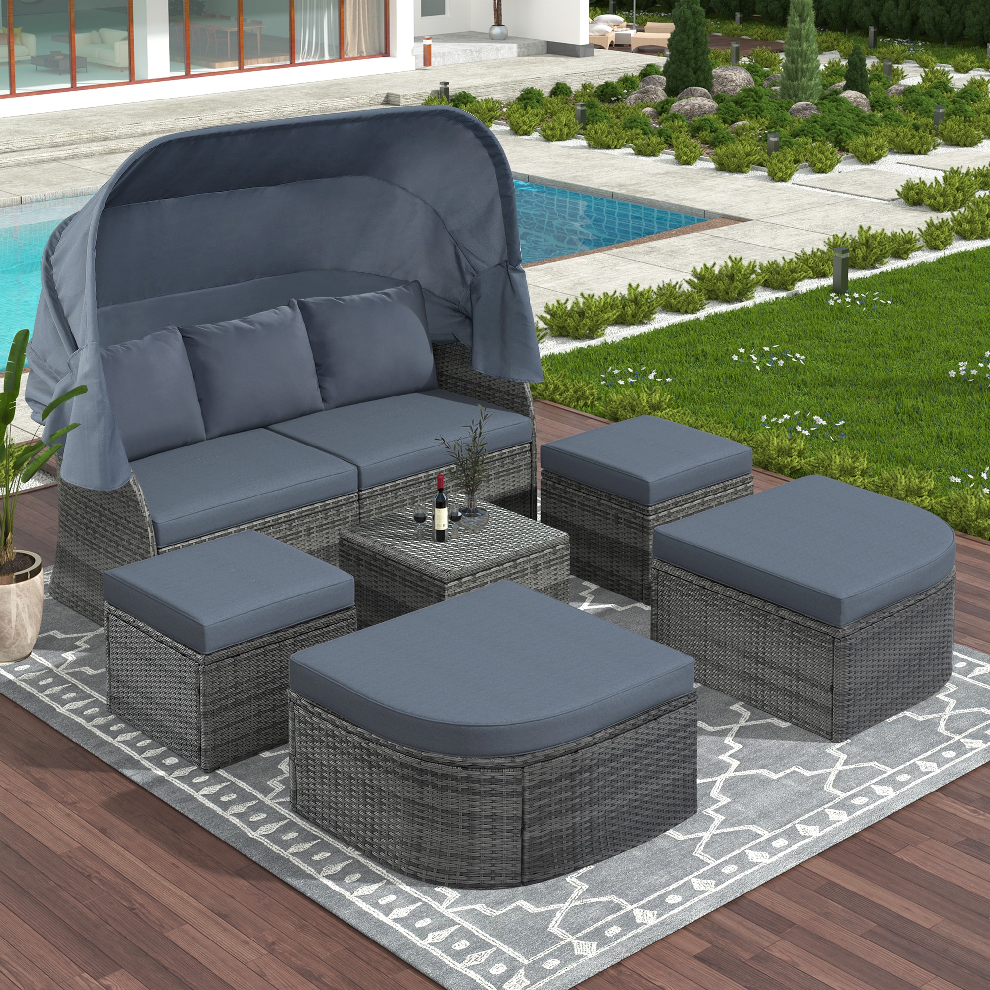 Runesay DABED-04 Patio-Sofas-Daybeds - View #2