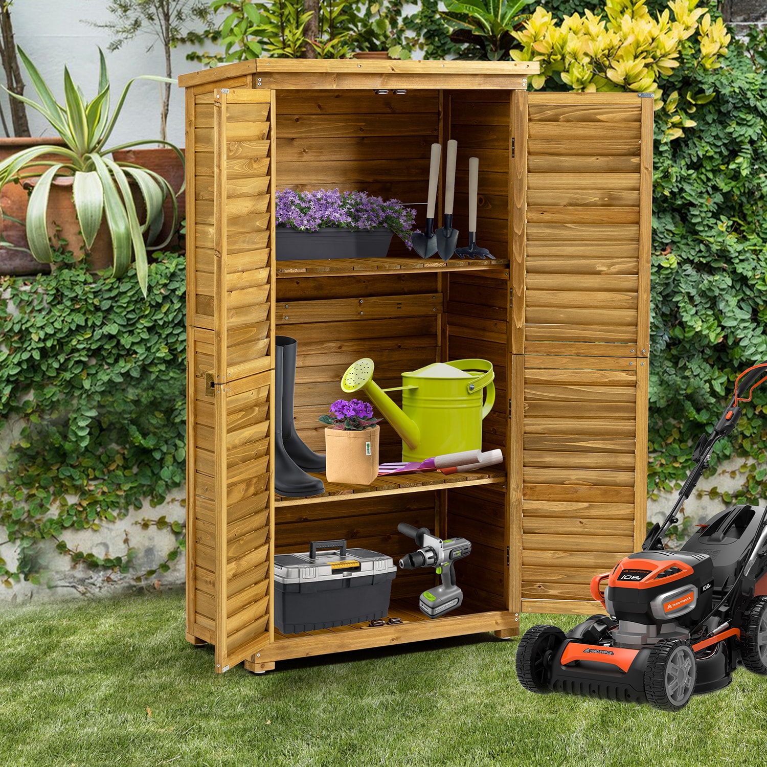 GZMR GR-W14383 Wood-Storage-Buildings - View #4