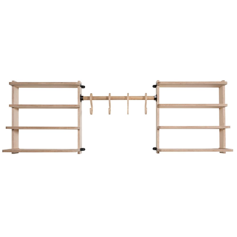 SHEDorize 72-in L x 10-in D x 24-in H Unfinished Wood Angular Shelf Kit ...