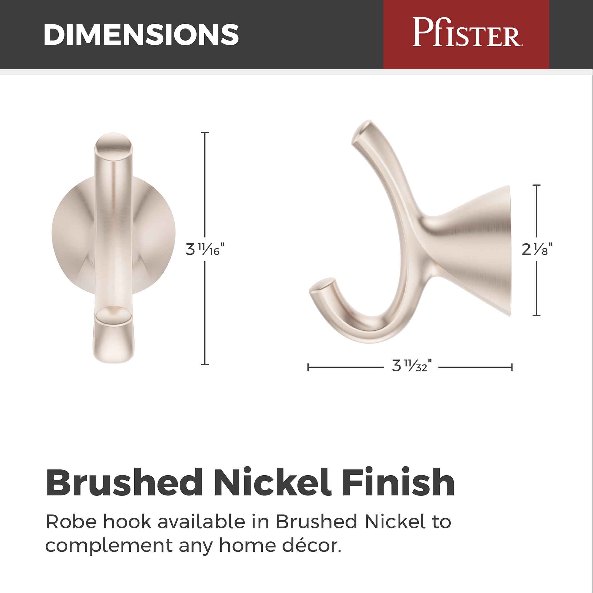 Pfister BRH-MC0KK Robe-Hooks - View #4