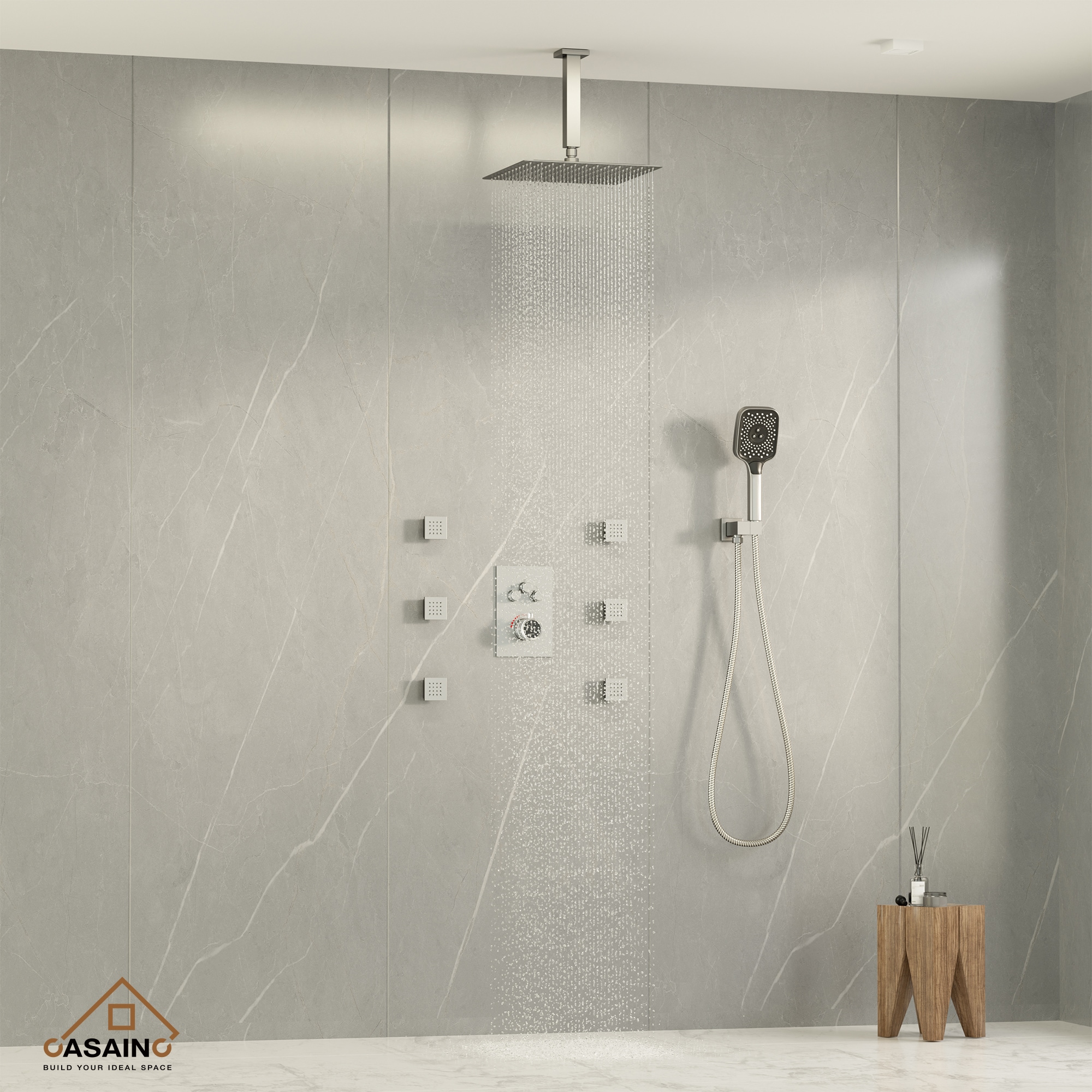 CASAINC CS6221-12BN Showerhead-Bar-Panels - View #3