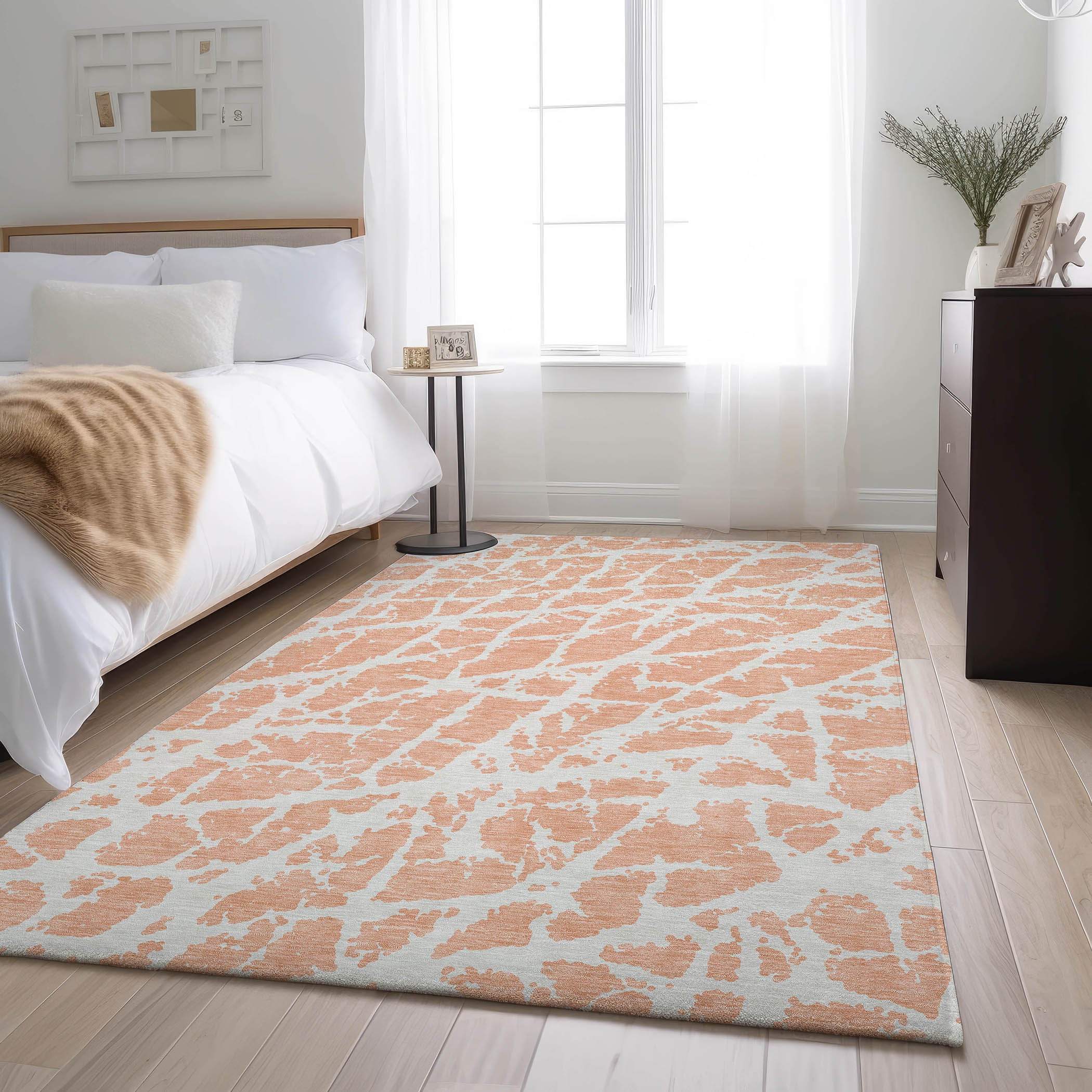 Addison Rugs AMF521TE8X10 Mayfield AMF521TE 8 x 10 (ft) Loomed Polyester Teal Rectangular Indoor Abstract Machine washable Area rug