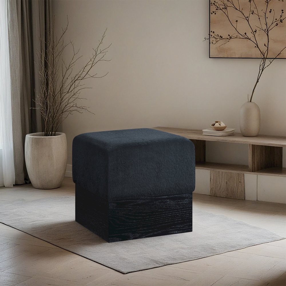 Meridian 22075BLACK Indoor-Ottomans - View #2