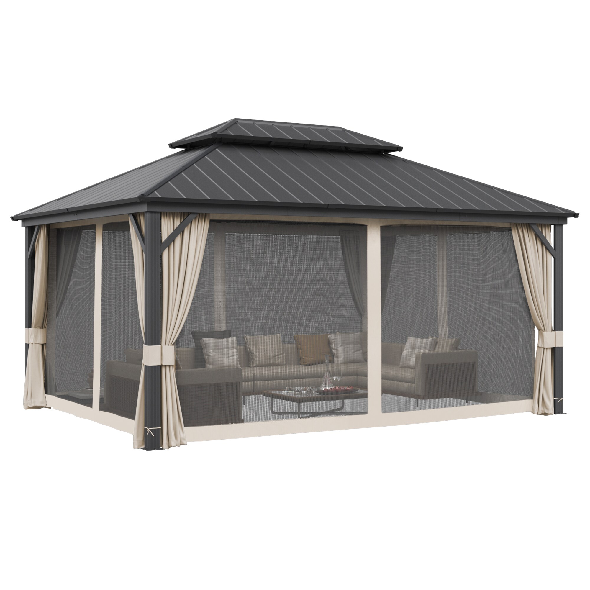 Yurevna KKLT-BL-4 Wood-Resin-Gazebos - View #3