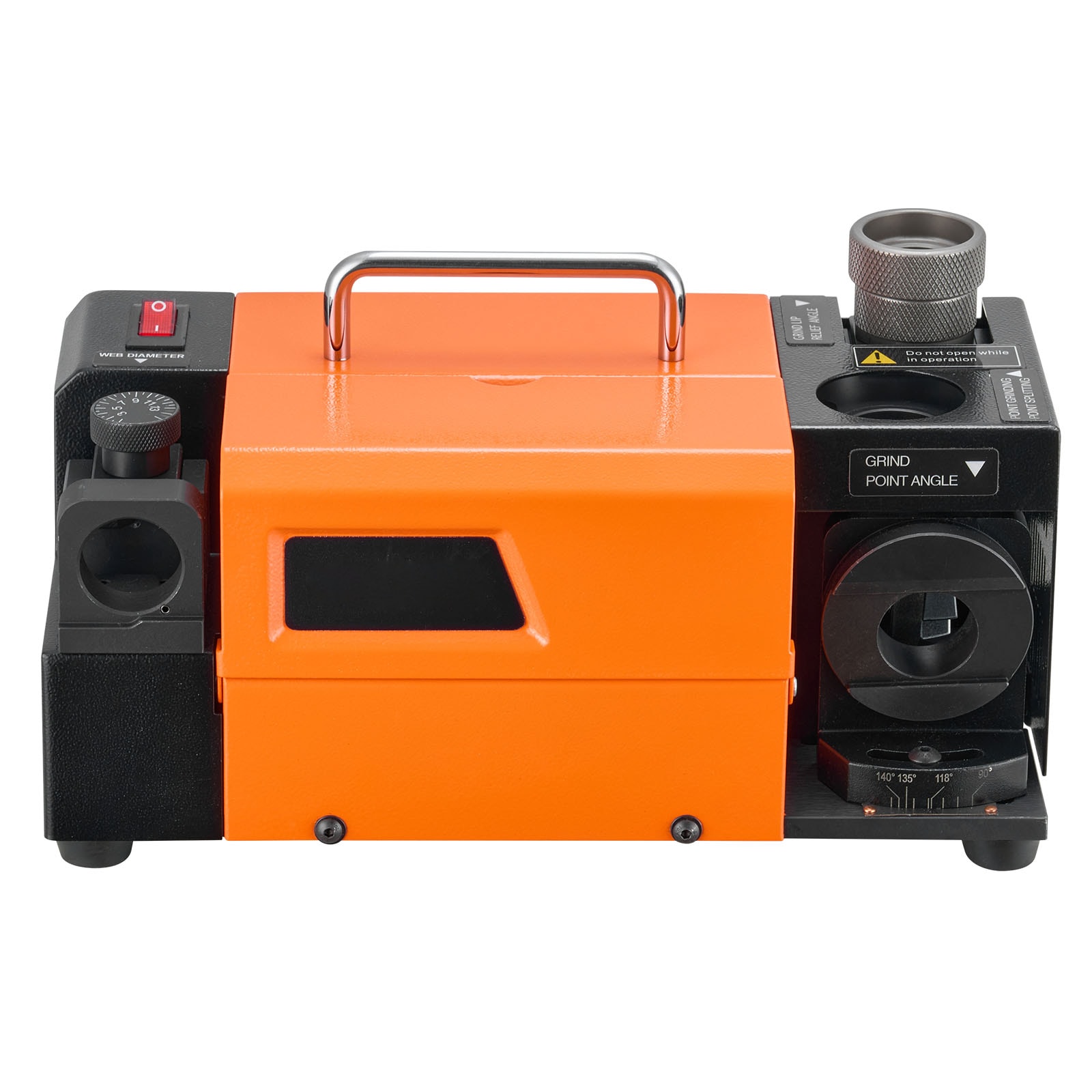 VEVOR Drill Bits Sharpener MR-13D 3-13mm Professional Drill Bit Grinder with Adjustable Lip Relief Angle Front Cutting Lip and 95 degrees-135 degrees Point Angle 5800RPM Re-Sharpener with 11 Collets and CBN Wheel