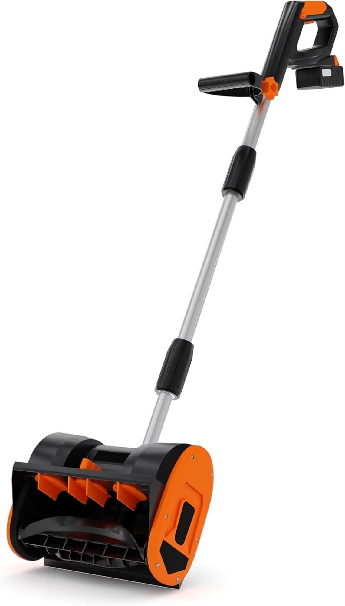 Garvee 33NJZMZC Cordless Electric Snow Shovel 20V 4.0Ah Battery Brushless Motor Clears 12In Width 17FT Throwing Distance for Sidewalks Driveways