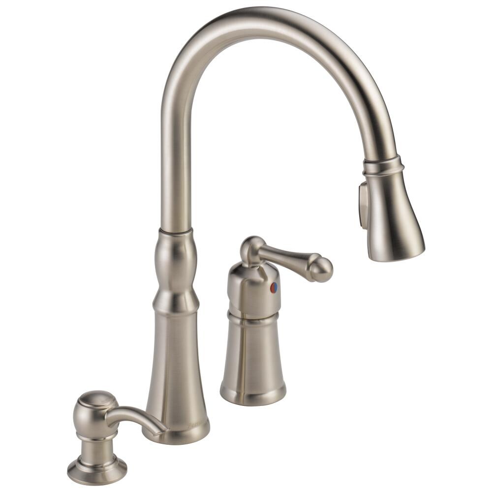 Peerless Decatur Stainless 1-handle Deck Mount Pull-down Kitchen Faucet 