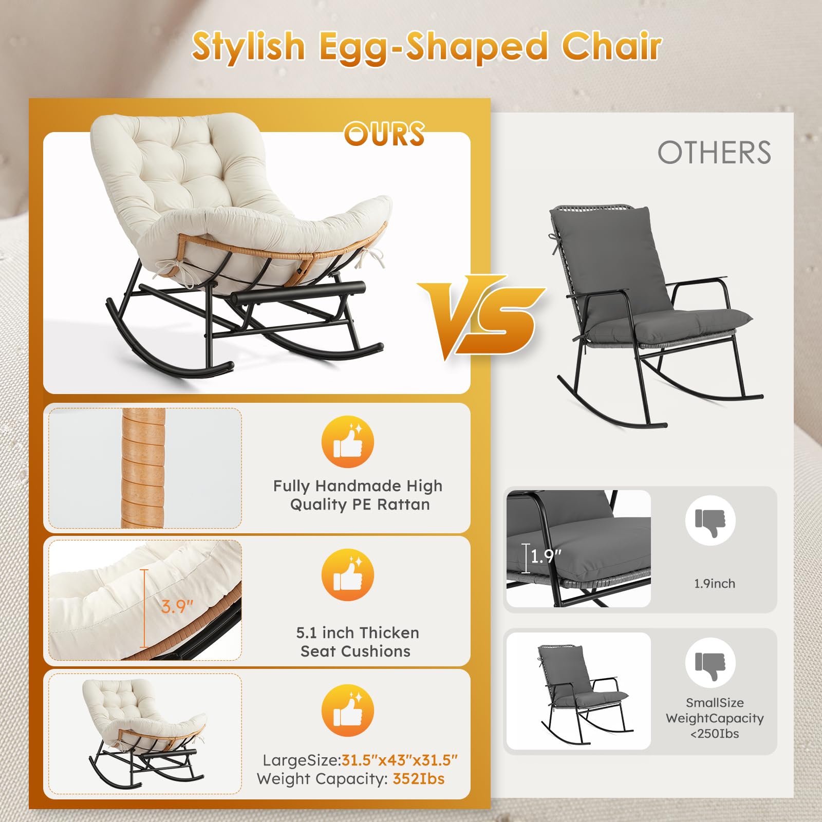 GarveeLife FLYPPG33NM3AFJ Patio-Chairs - View #4