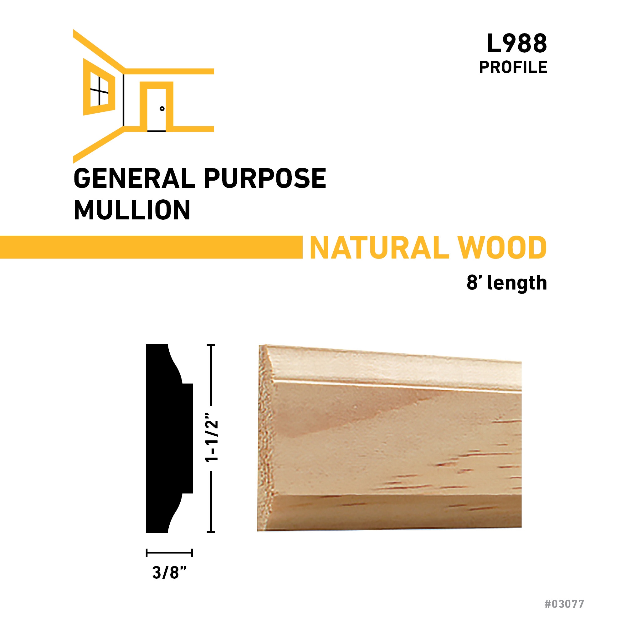 RELIABILT L 988 8PINE Window-Door-Casings - View #3
