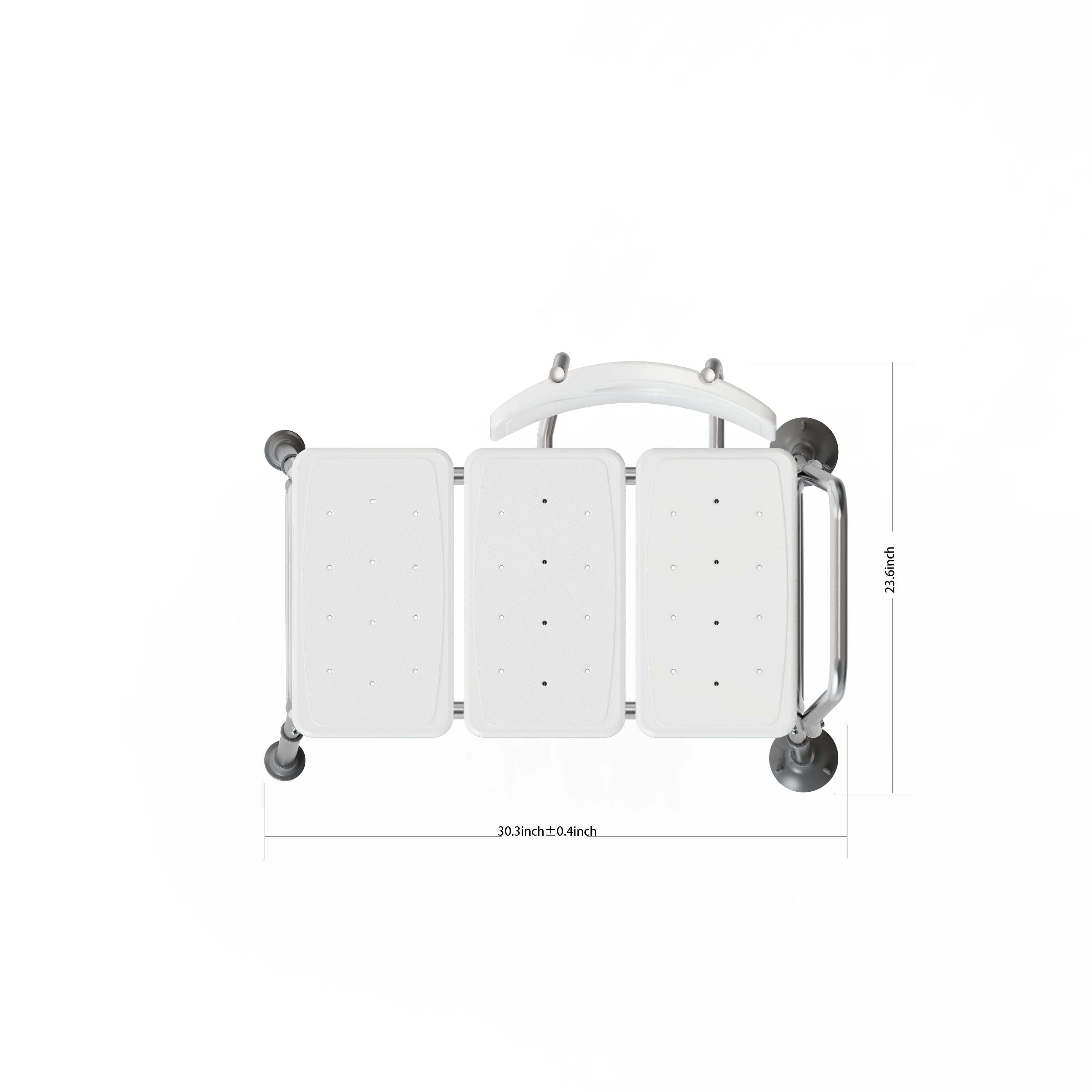 Project Source White Shower and Bath Stool in the Bathroom Safety