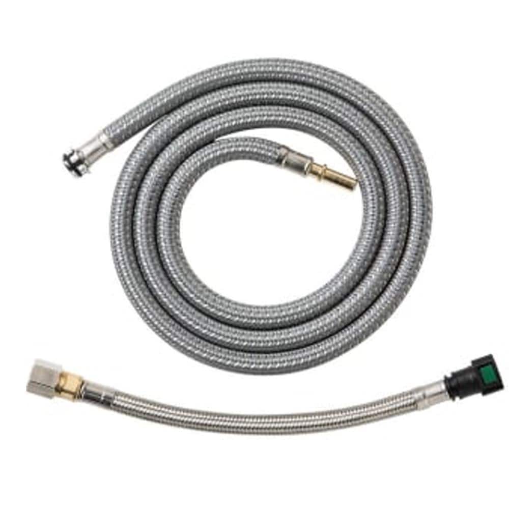 informeel Verlaten raket Hansgrohe 0.5-in Stainless Steel Kitchen Hose in the Bathroom & Shower  Faucet Accessories department at Lowes.com