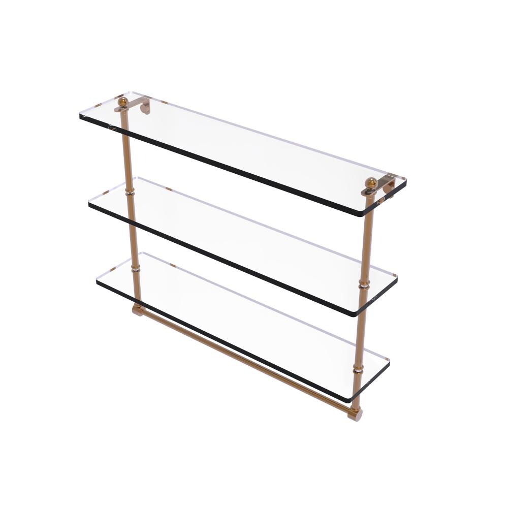 Allied Brass RC-5/22TB-BBR Brushed Bronze 3 -Tier Wall mount Bathroom Shelf ( 22-in x 18-in x 5-in )