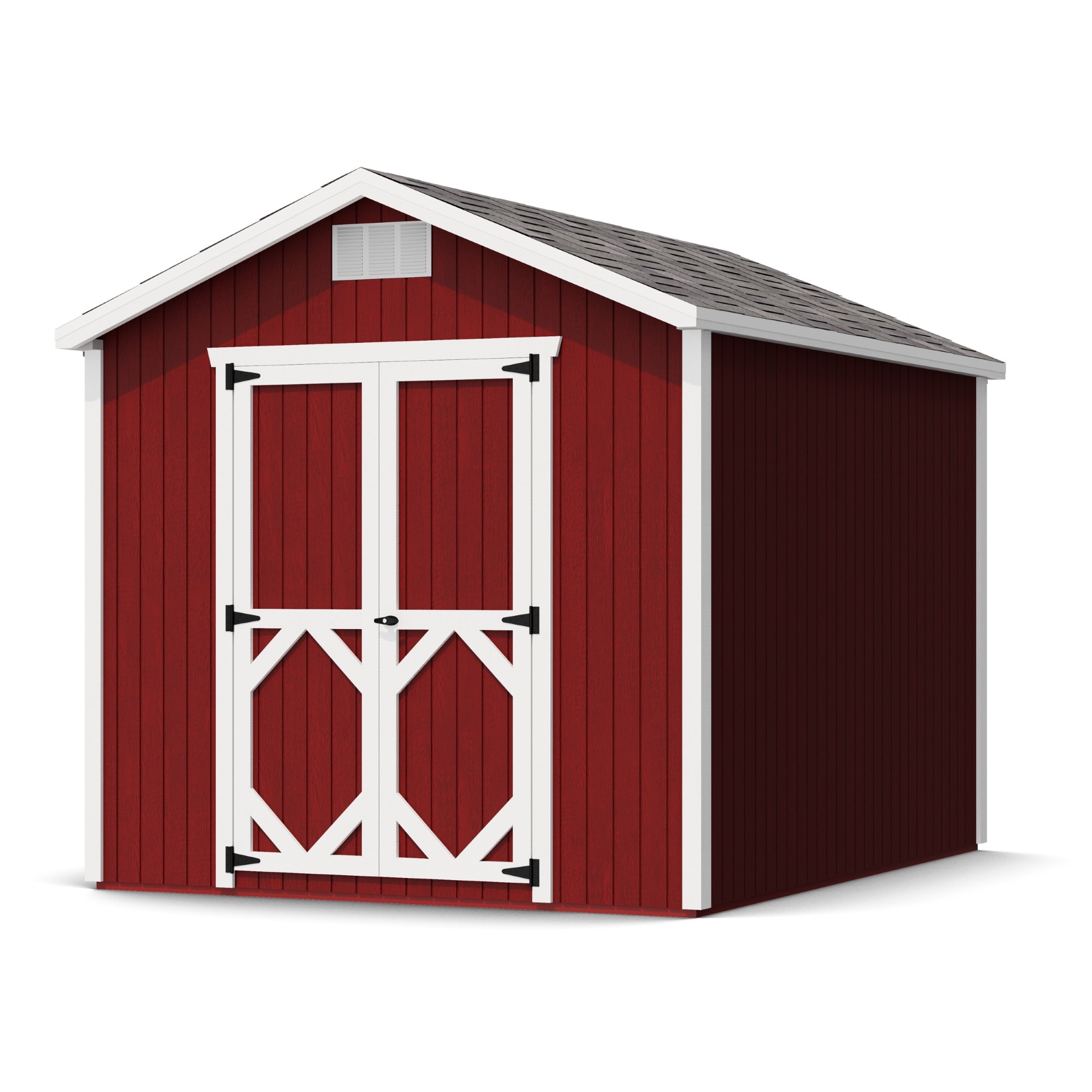 Little Cottage Co 8X10 CGS-PC-FK Classic Gable 8-ft x 10-ft Gable Style Wood Outdoor Storage Shed with 2 Doors