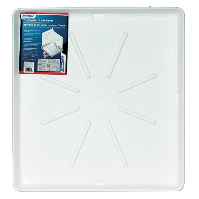 CAMCO Plastic Washing Machine Drain Pan (White) in the Washer Parts  department at