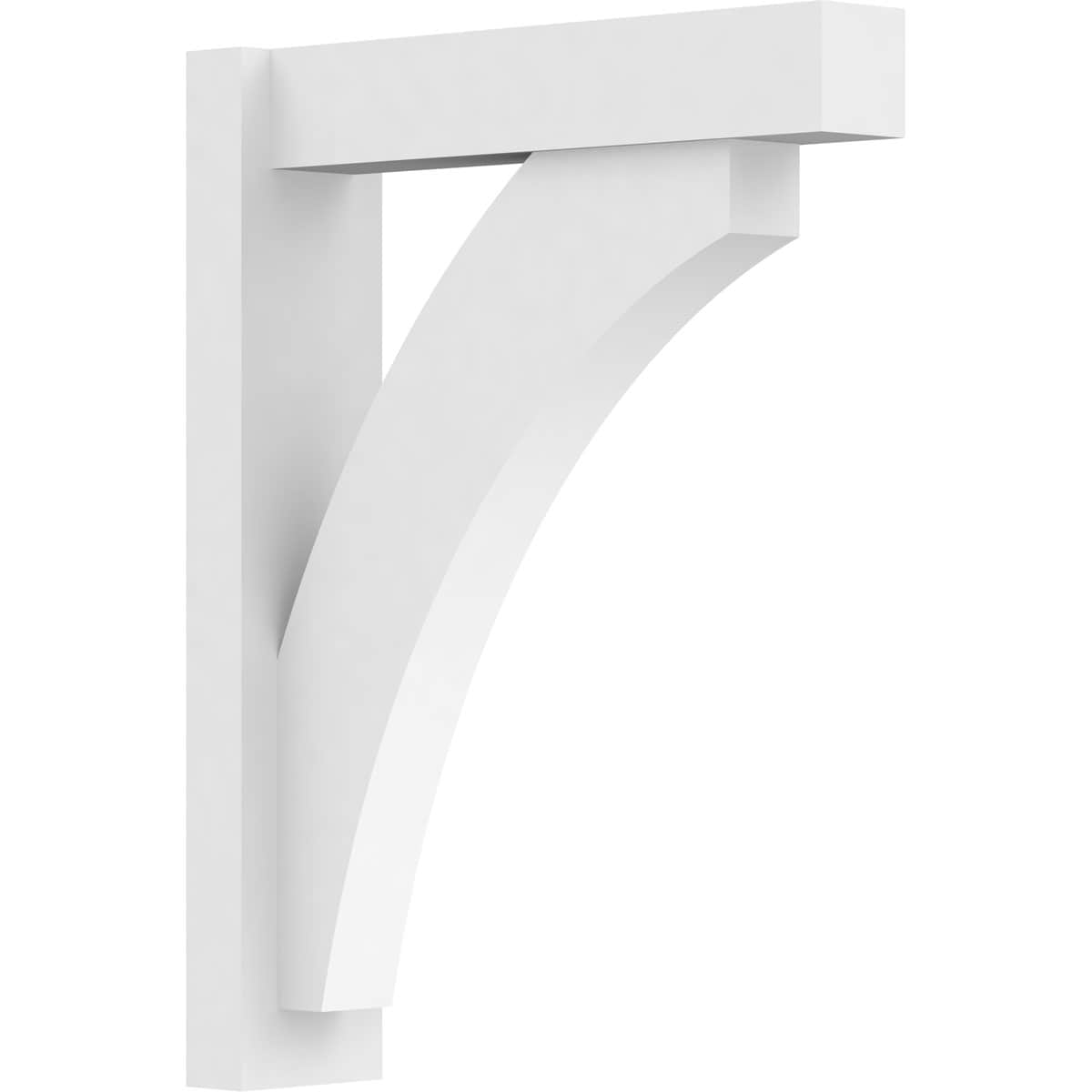 Ekena Millwork OUTP05X20X26THR05 5-in W X 20-in D X 26-in H Thorton Architectural Grade PVC Outlooker with Block Ends