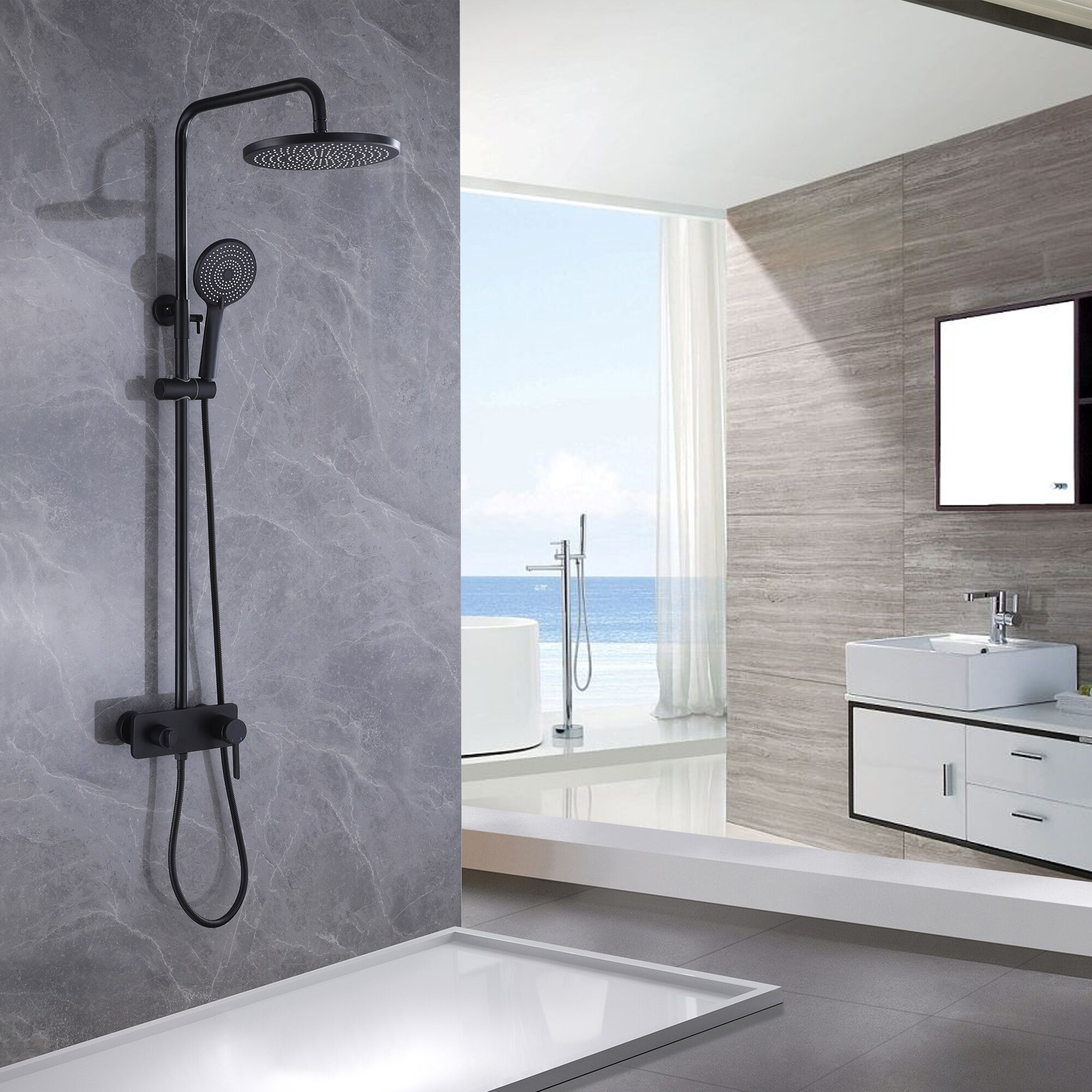 MODLAND MDL1SS04MB0 Showerhead-Bar-Panels - View #3
