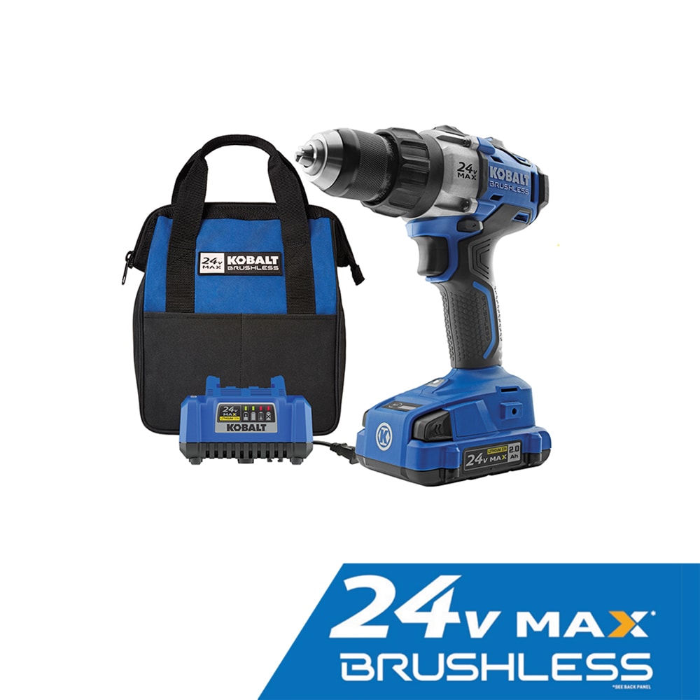 Kobalt 24-volt Max 1/2-in Brushless Cordless Drill(2 Li-ion Batteries  Included and Charger Included) in the Drills department at
