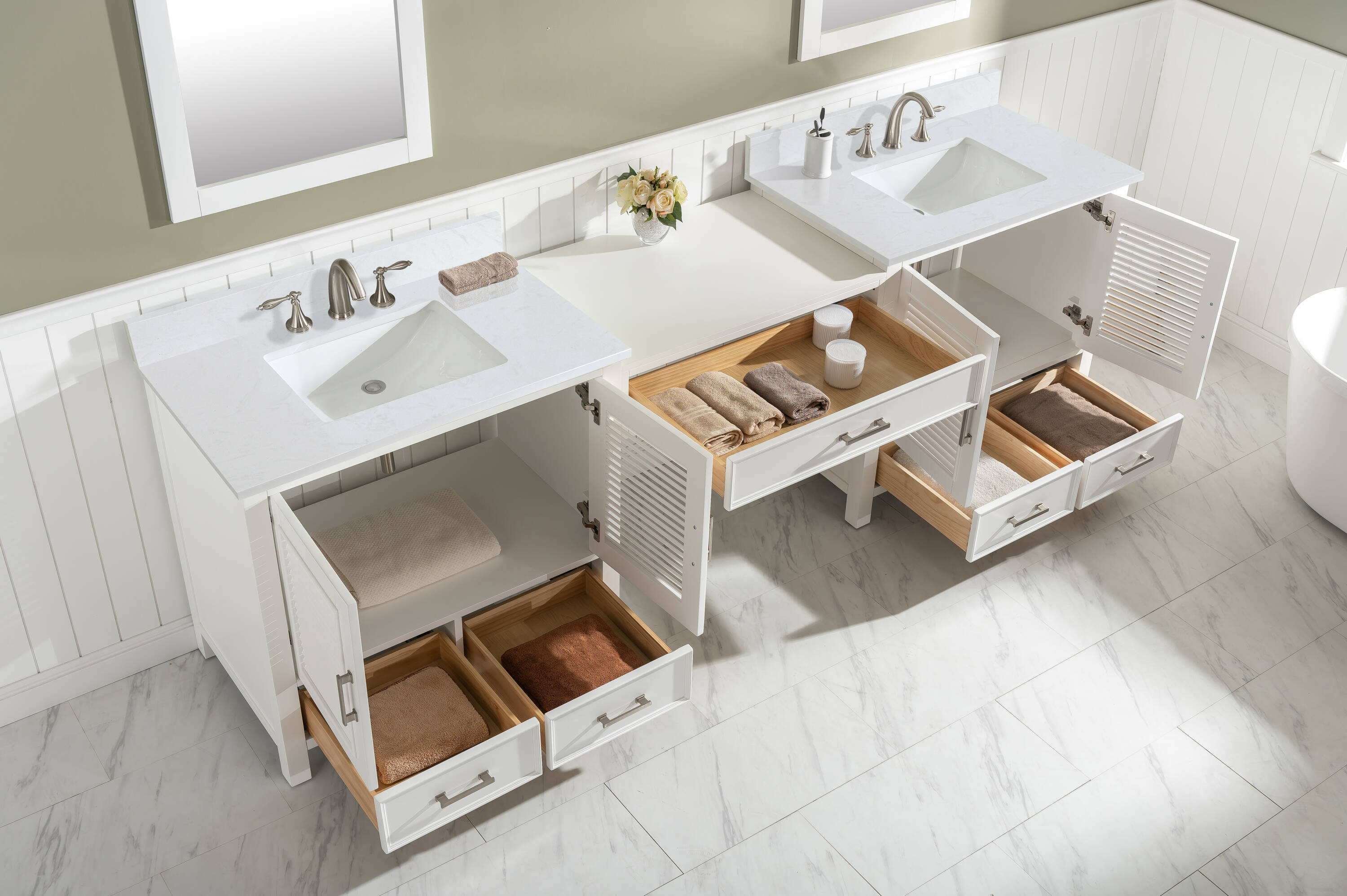 Design Element ES-102MC-WT Bath-Vanity-Combo - View #6