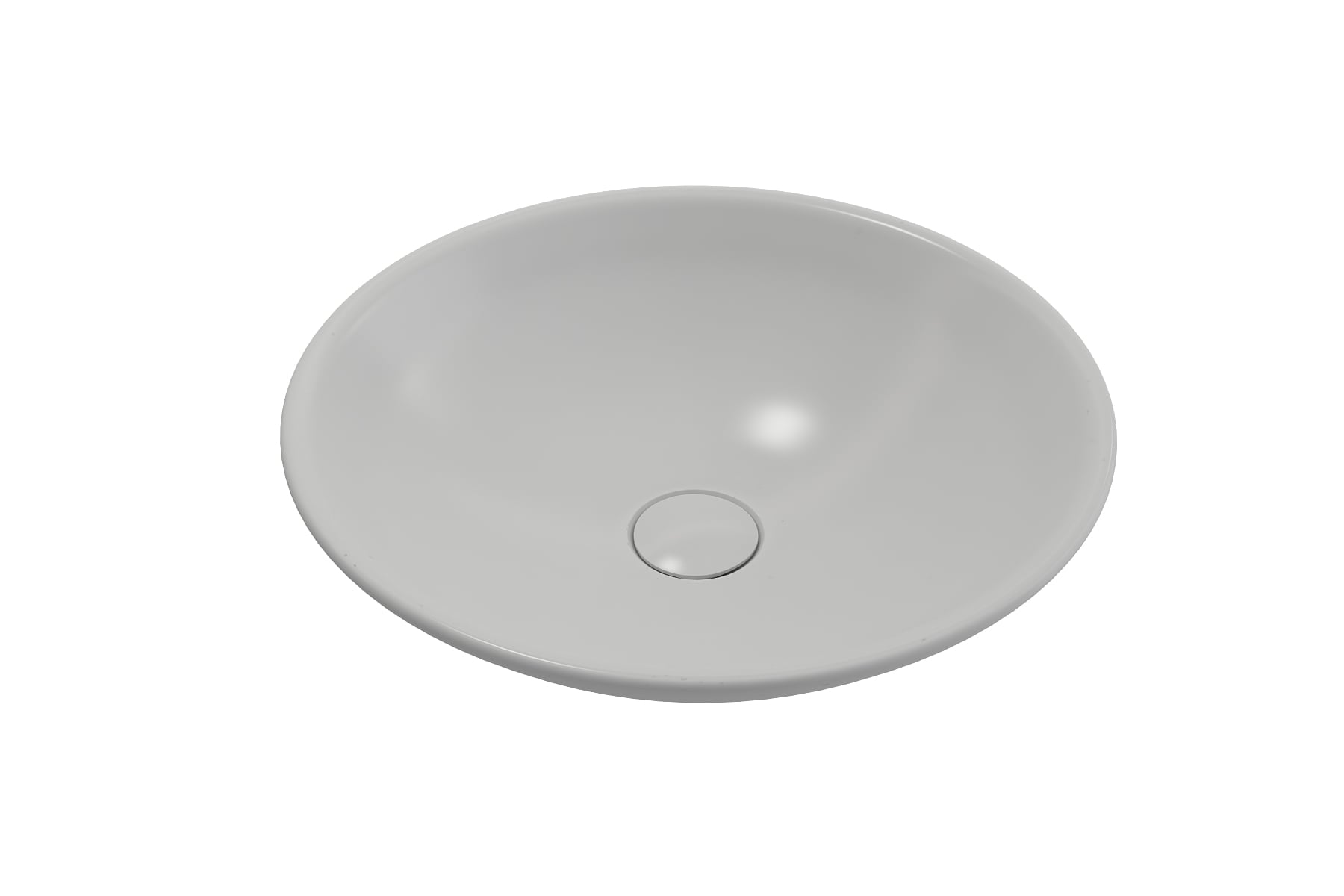 BOCCHI 1120-002-0125 Fire clay Vessel Round Modern Matte White Bathroom Sink ( 15.75-Inches x 15.75-Inches )