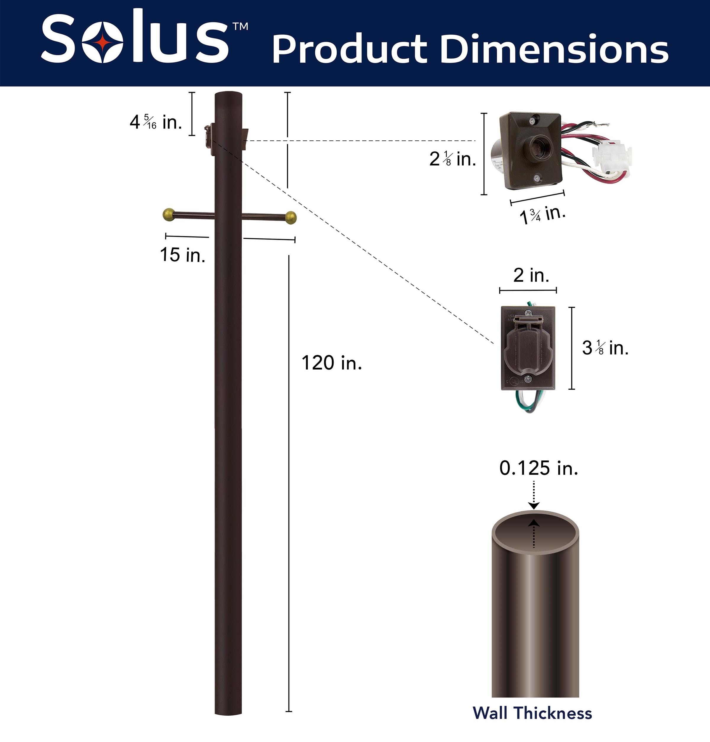 Solus 10-C320-BZ Post-Lights - View #4