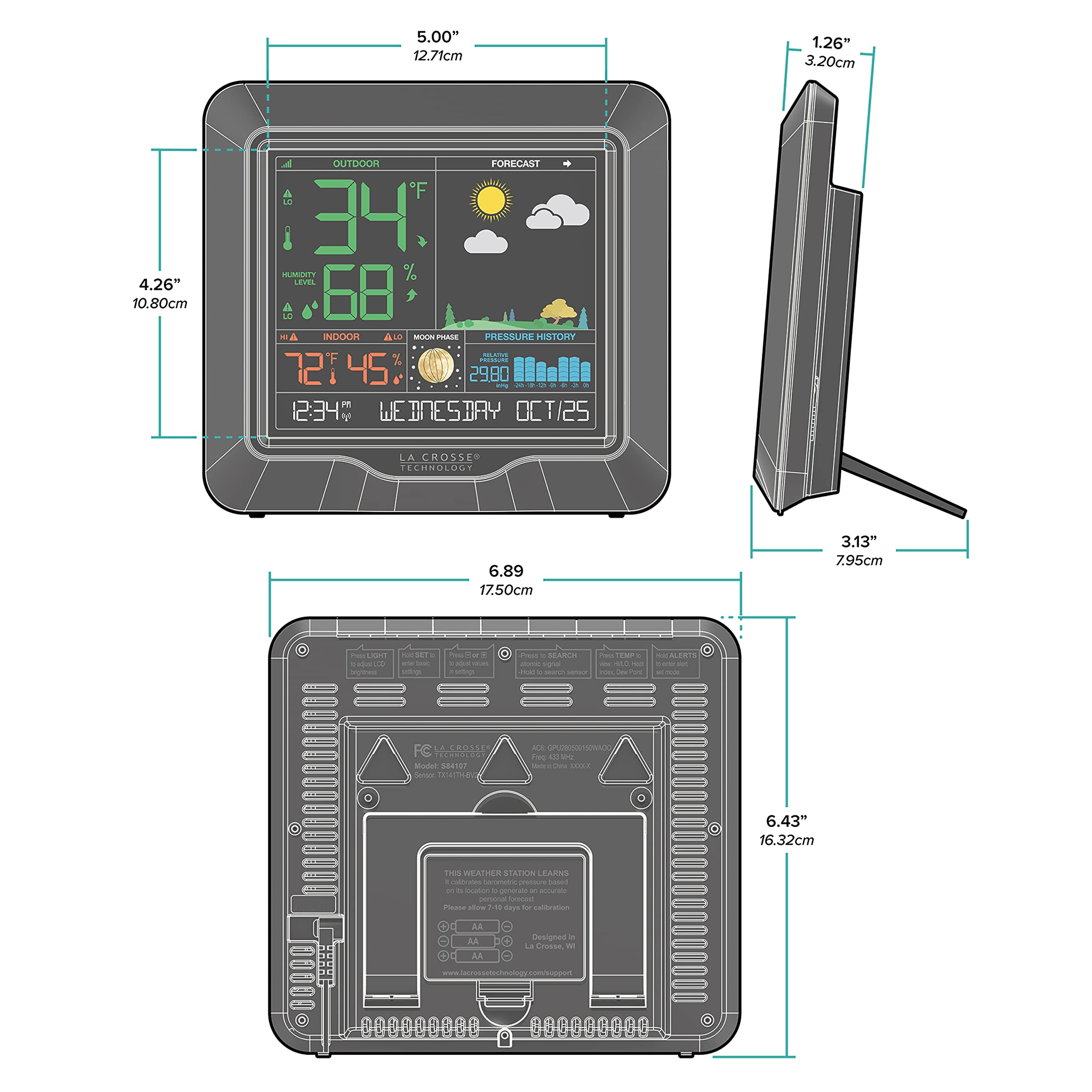 La Crosse Technology S84107-INT Digital-Weather-Stations - View #3