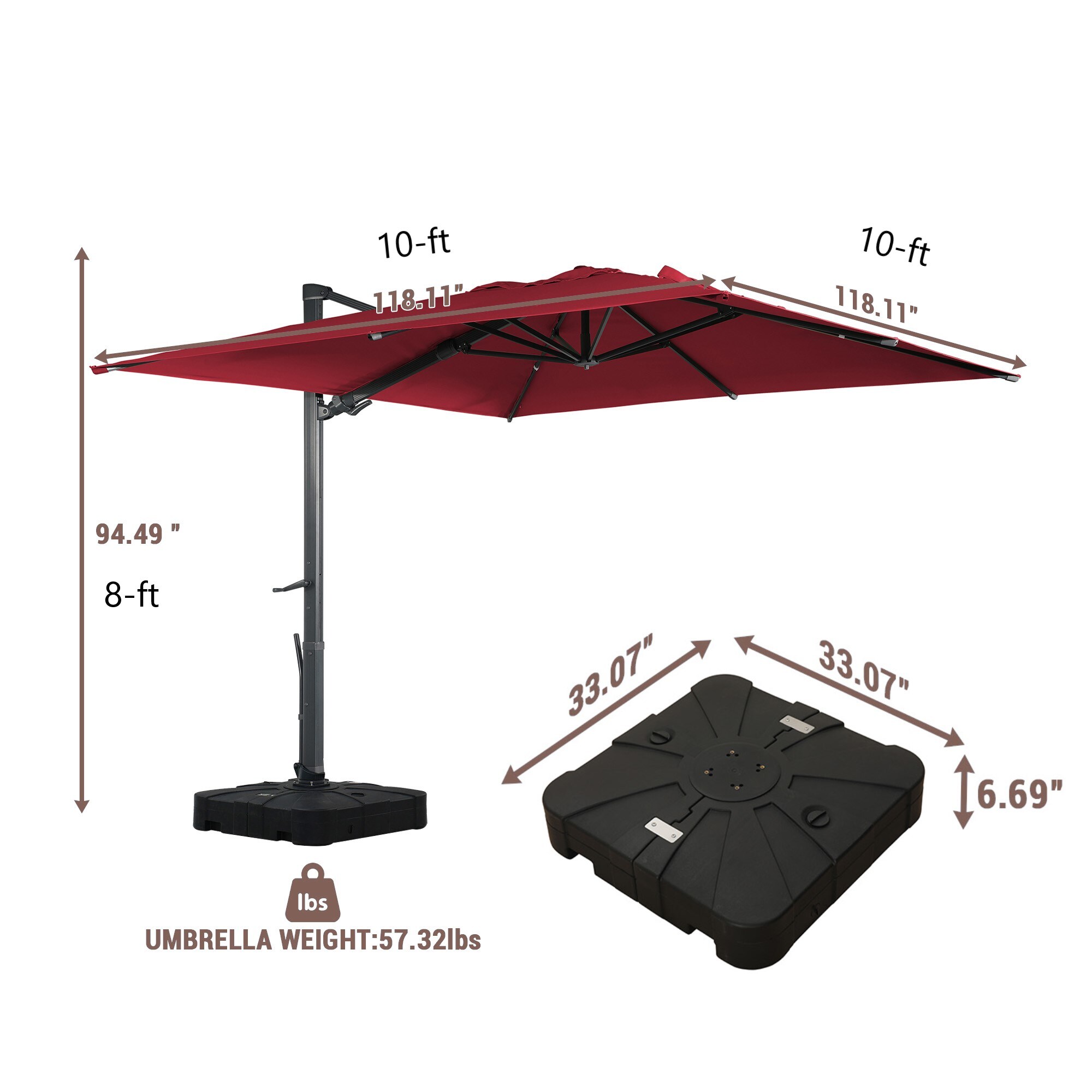 Mondawe MO-LEDMY01RD-B Umbrellas-2 - View #15