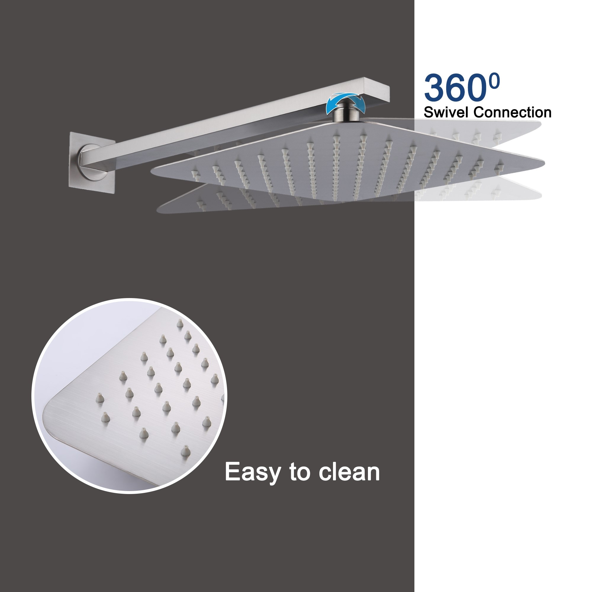 Mondawe AM-S133AC-10BN Showerhead-Bar-Panels - View #3