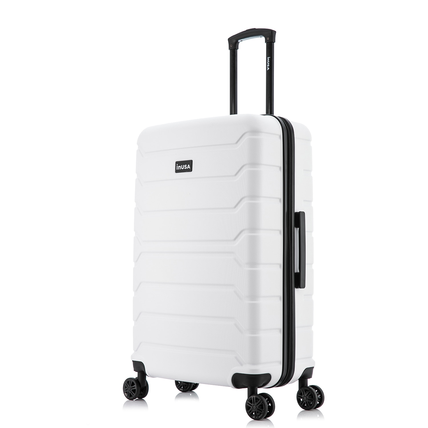 InUSA IUTRE00L-WHI 19.90 x 11.02 x 31.07 WHITE Polycarbonate Hardshell Suitcase