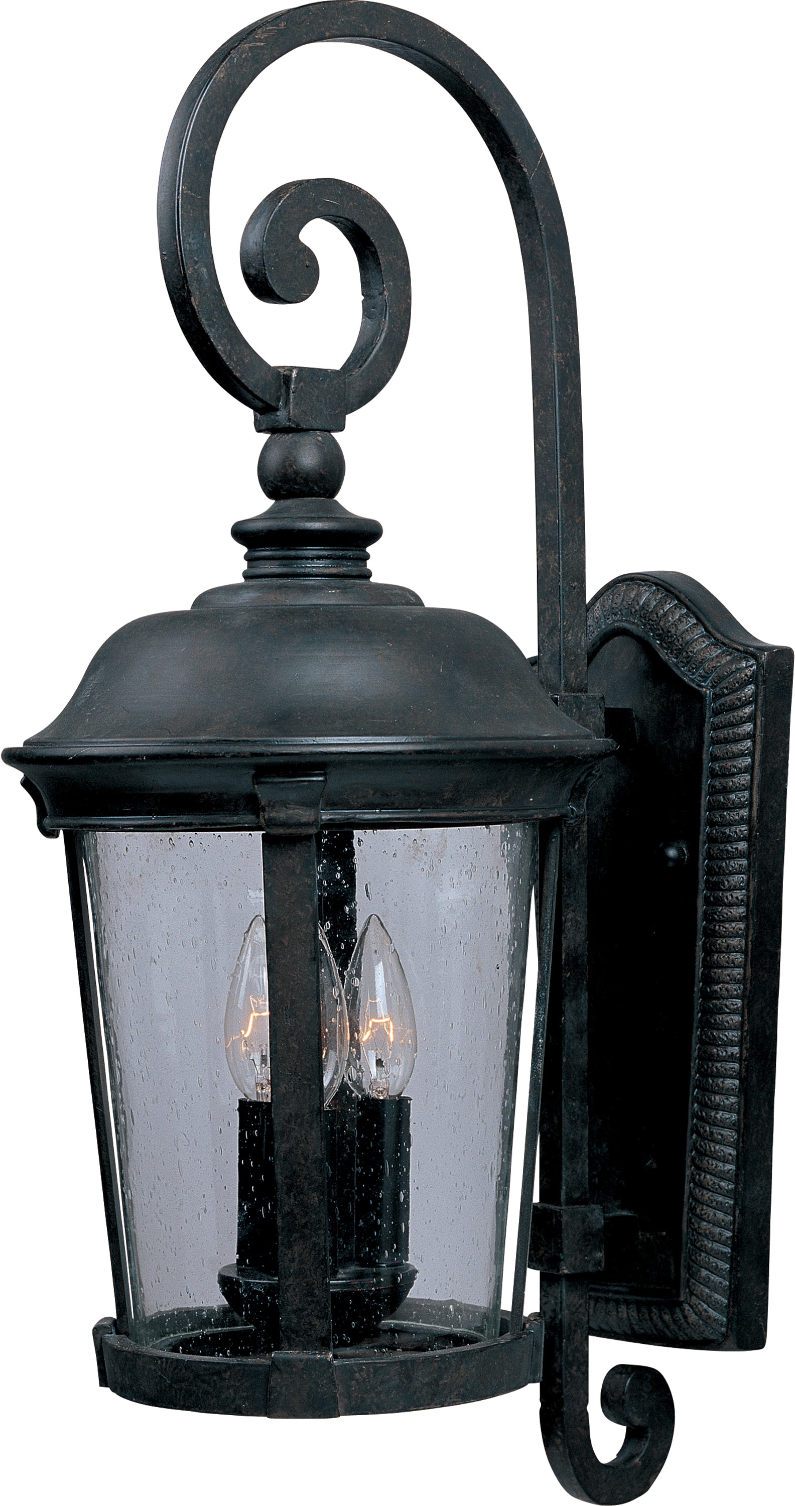 Maxim Lighting 40095CDBZ Dover VX 3 -Light 31.5-in H Antique Bronze Hardwired Outdoor Wall Light
