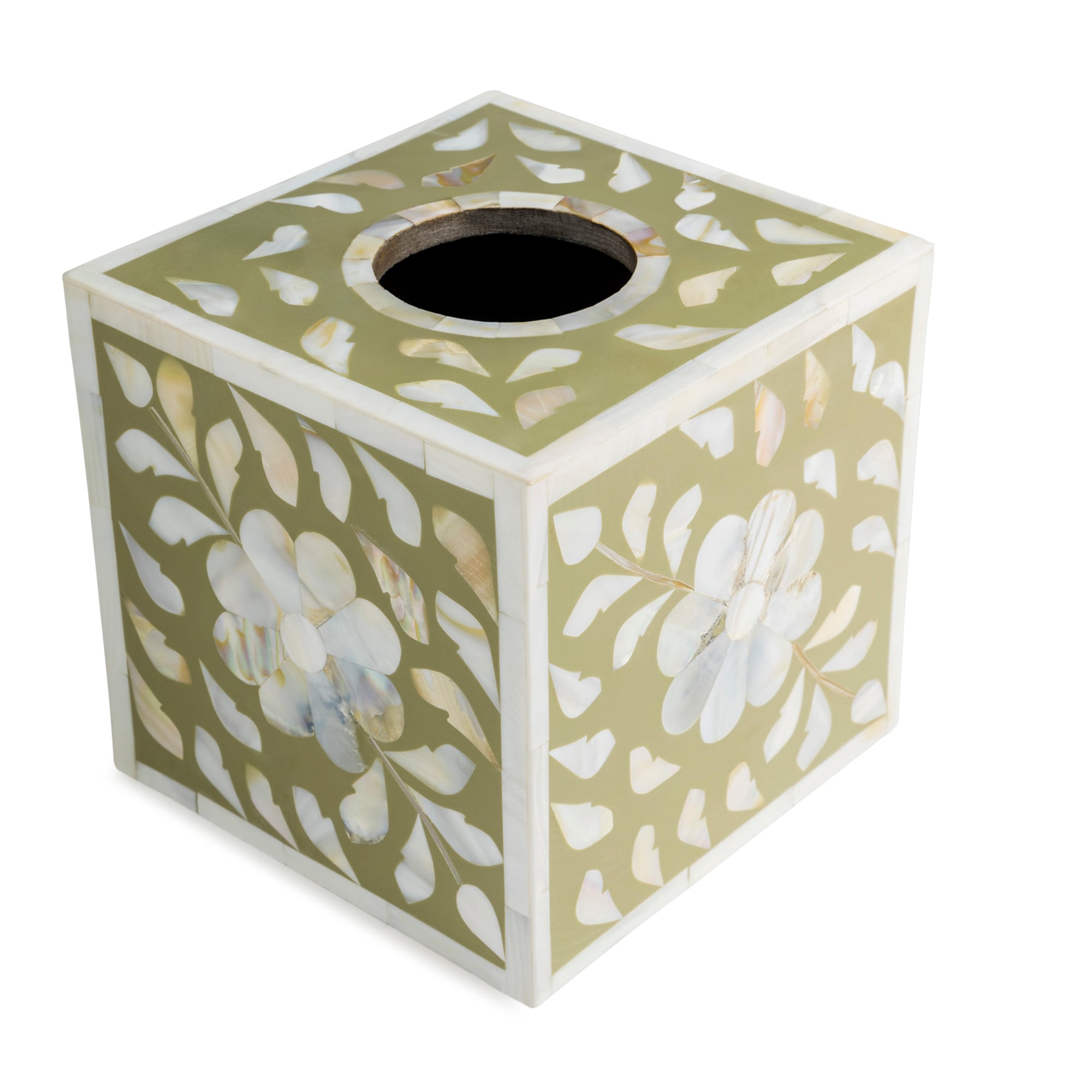 G G Collection Ceramic Tissue Box Cover