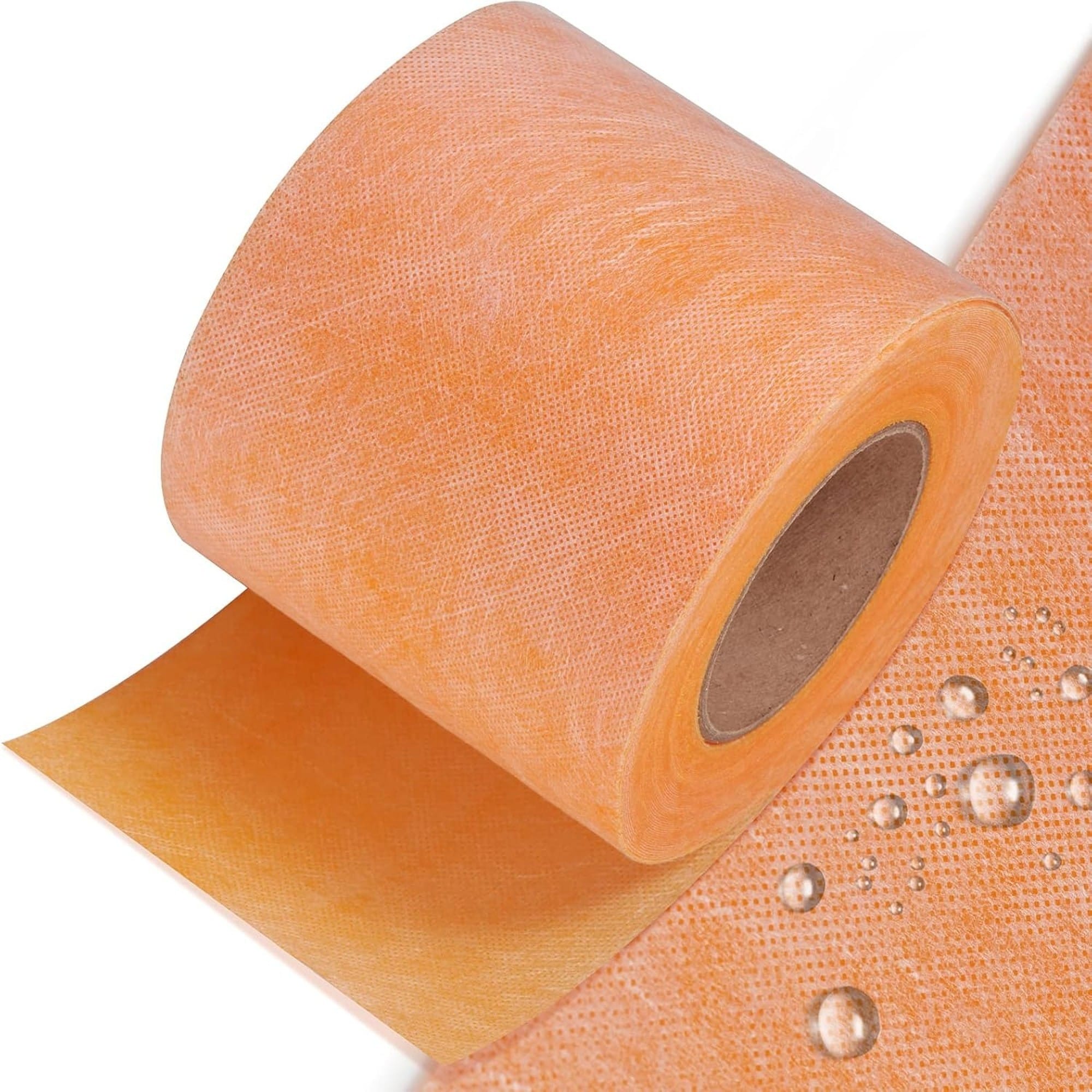 Numhew - 5in W 100ft L 1-Roll Waterproof Uncoupling Membrane 20mil Thick PE Fabric Tile Underlaym...