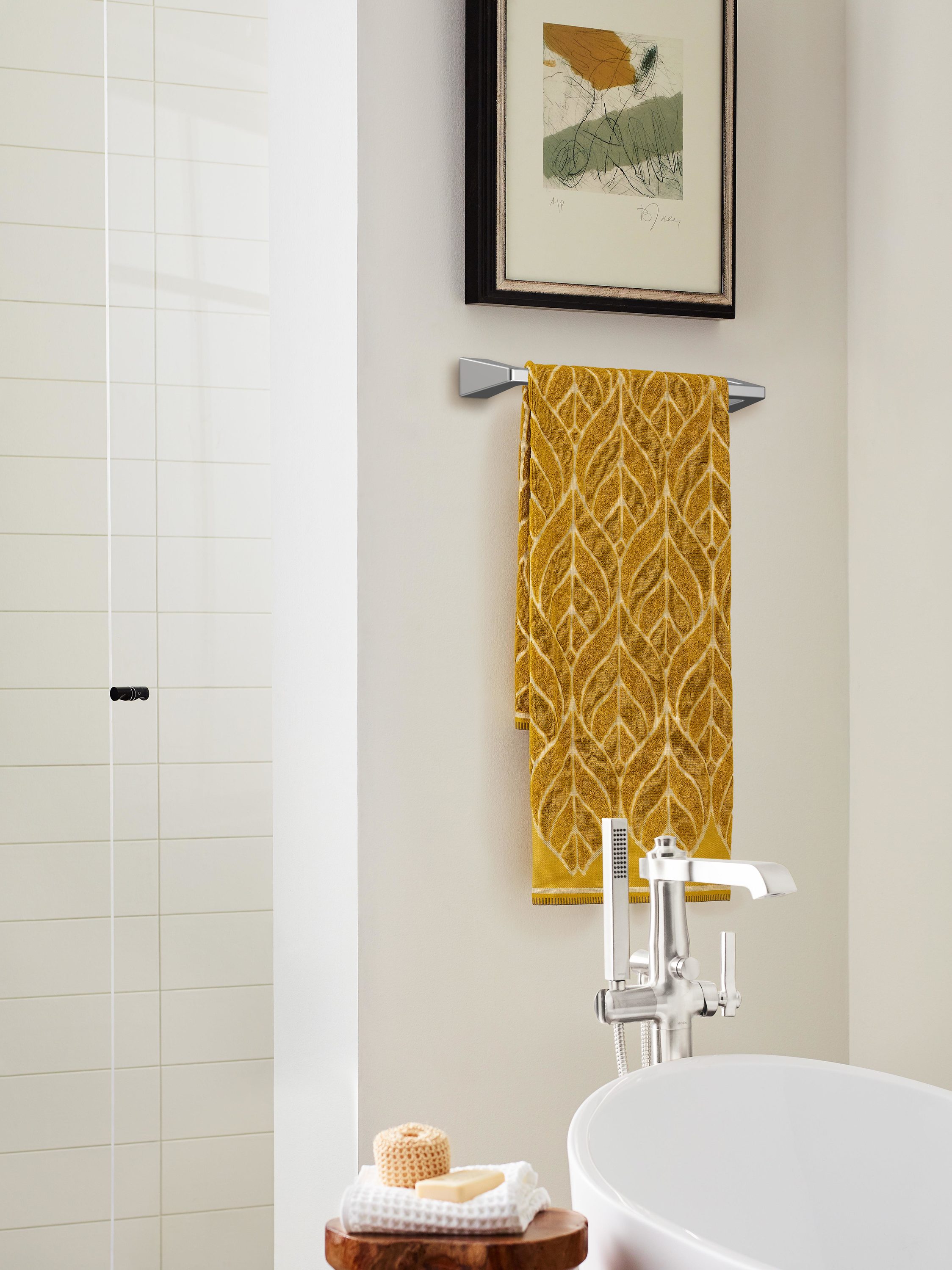 Blackrock 18-Inch Chrome Wall Mounted Towel Bar