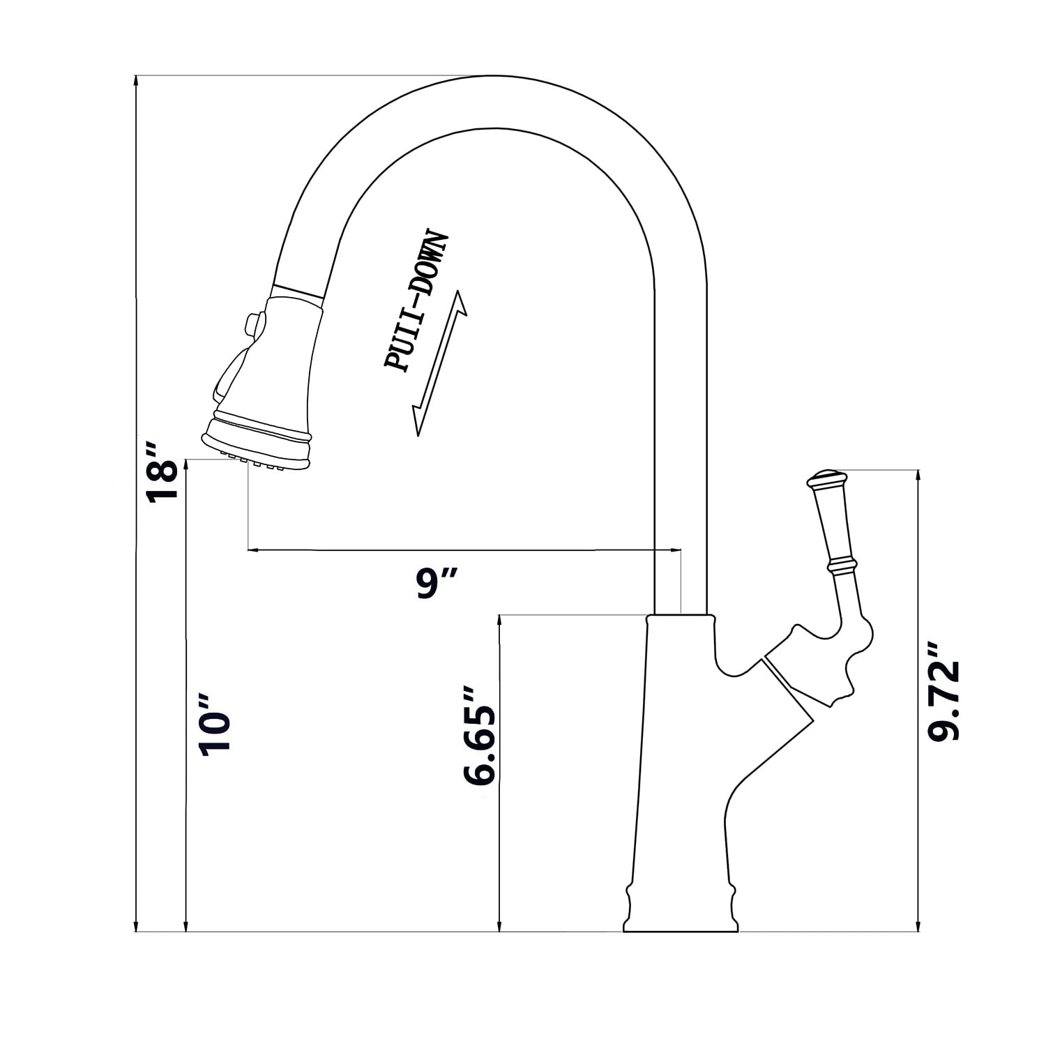 Maincraft 079HK80CH Kitchen-Faucets - View #6