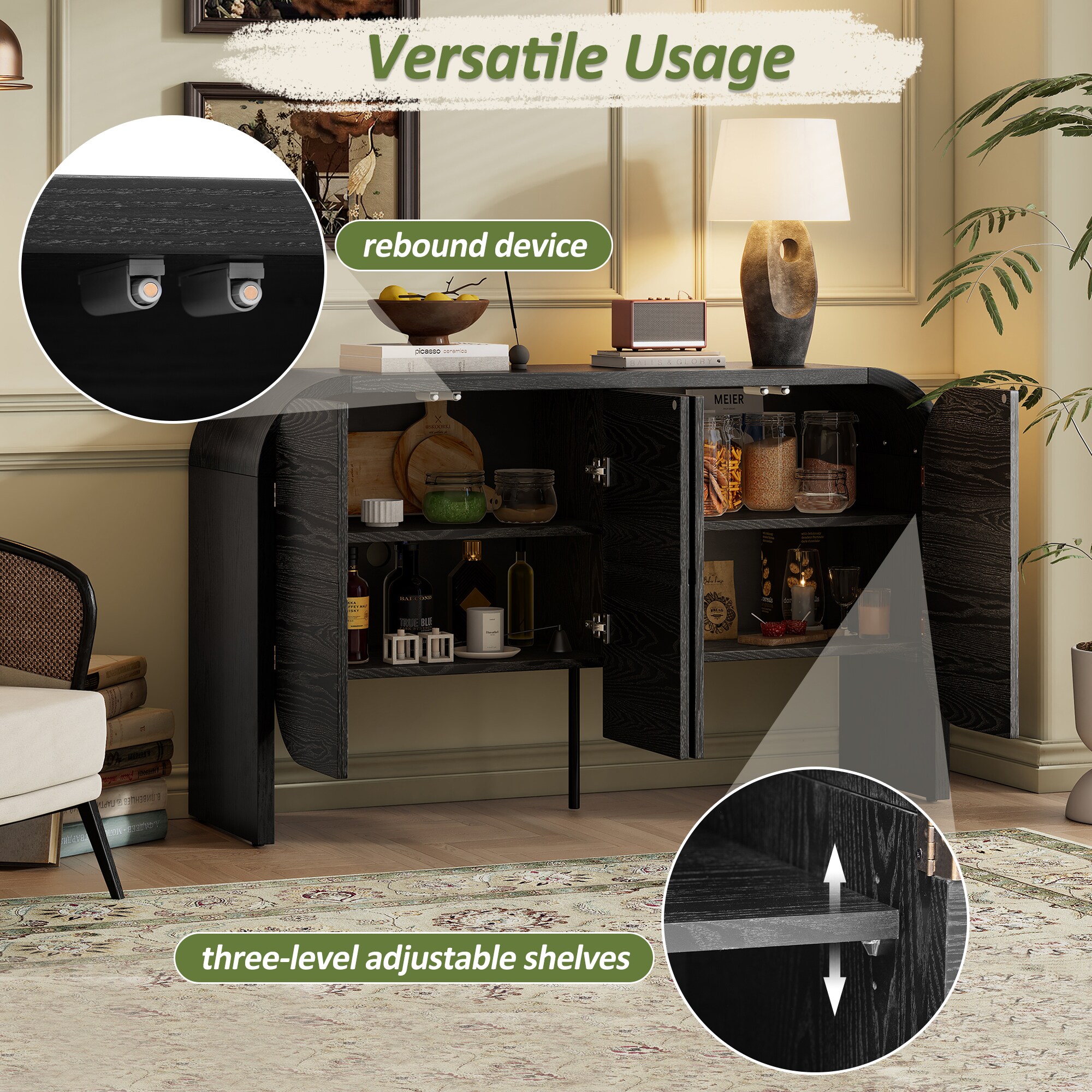 Oaks Decor OAN715110B Dining-Kitchen-Storarge - View #8