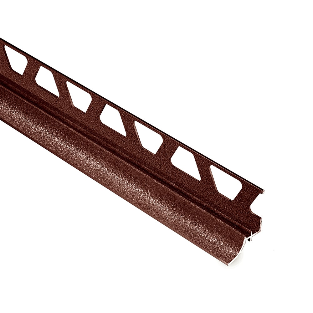 Schluter Systems AHKA80TSR Dilex-AHKA 0.313-in W x 98.5-in L Rustic brown textured color-coated aluminum Aluminum Cove base Tile Edge Trim