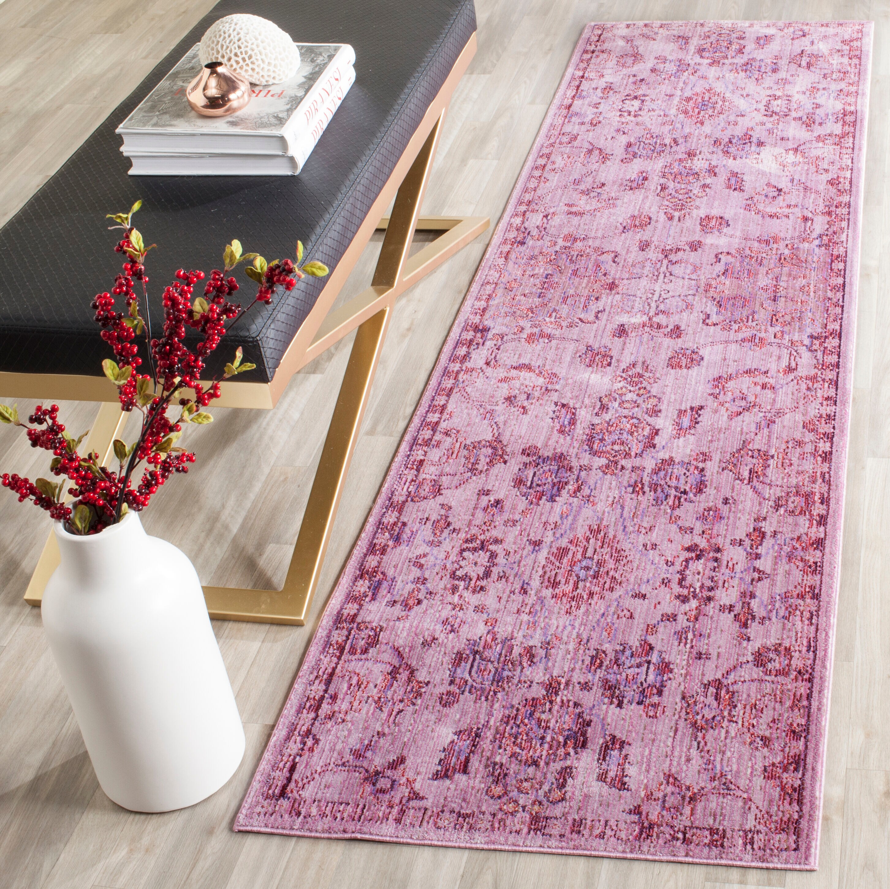 Safavieh Valencia Pink/Multi 5 ft. x 8 ft. Area Rug