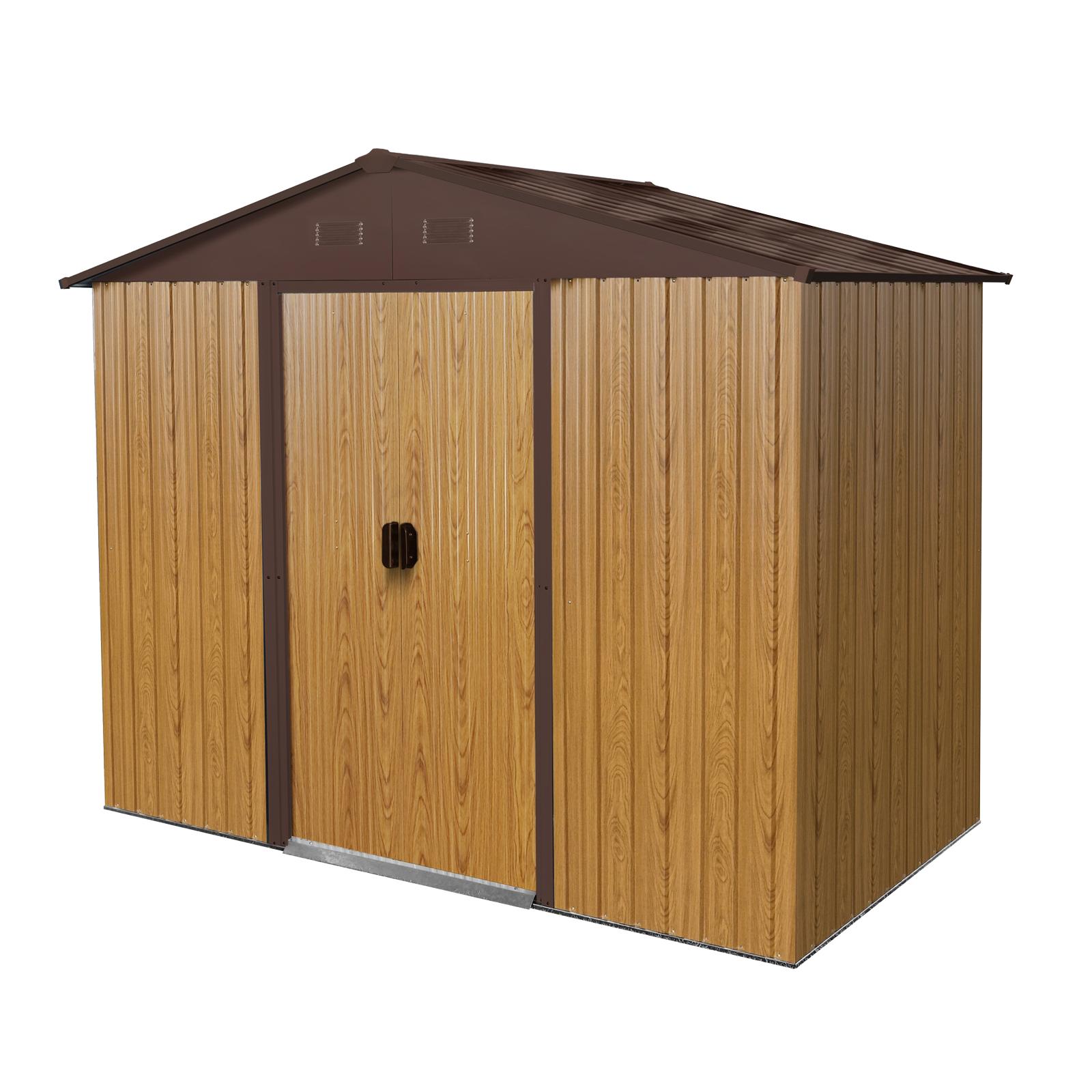Bayfeve BF-85256-SD 8-ft x 4-ft Galvanized steel Storage Shed