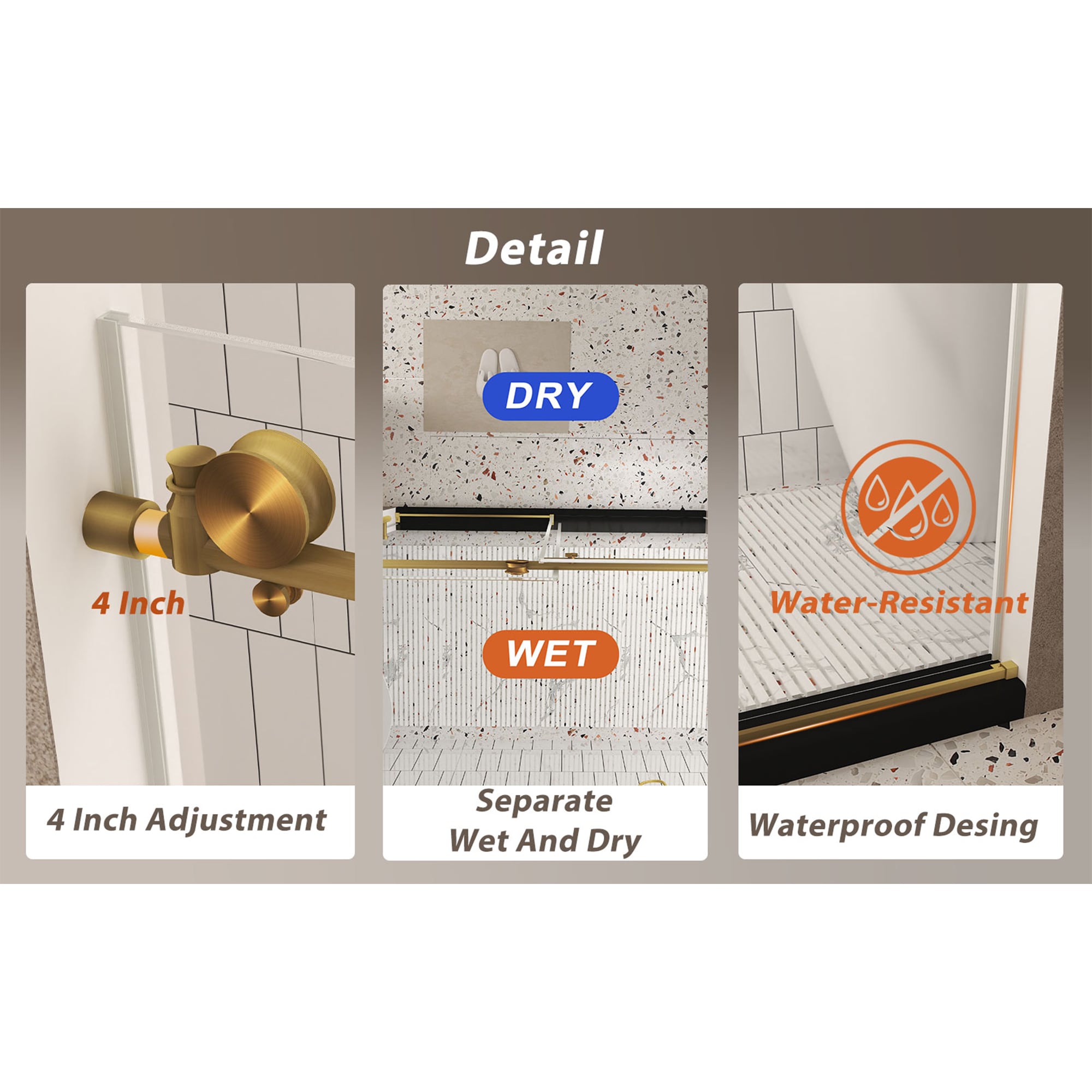 LIVIZA PF6076GD-75 Shower-Doors - View #2