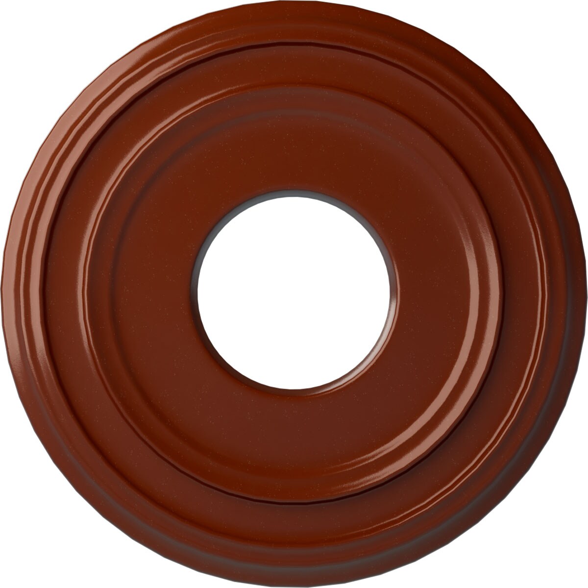 Ekena Millwork CM12CLFIF Classic 12.375-in W x 12.375-in L Painted Firebrick Polyurethane Whole Ceiling Medallion