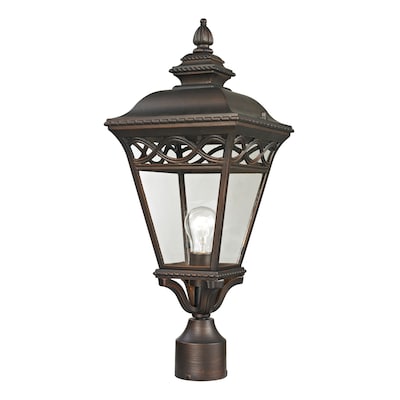 Westmore by ELK Lighting Colchester 1-Watt 11-in Hazelnut Bronze Traditional Post Light Westmore by ELK Lighting Colchester 1-Watt 11-in Hazelnut Bronze Traditional Post Light