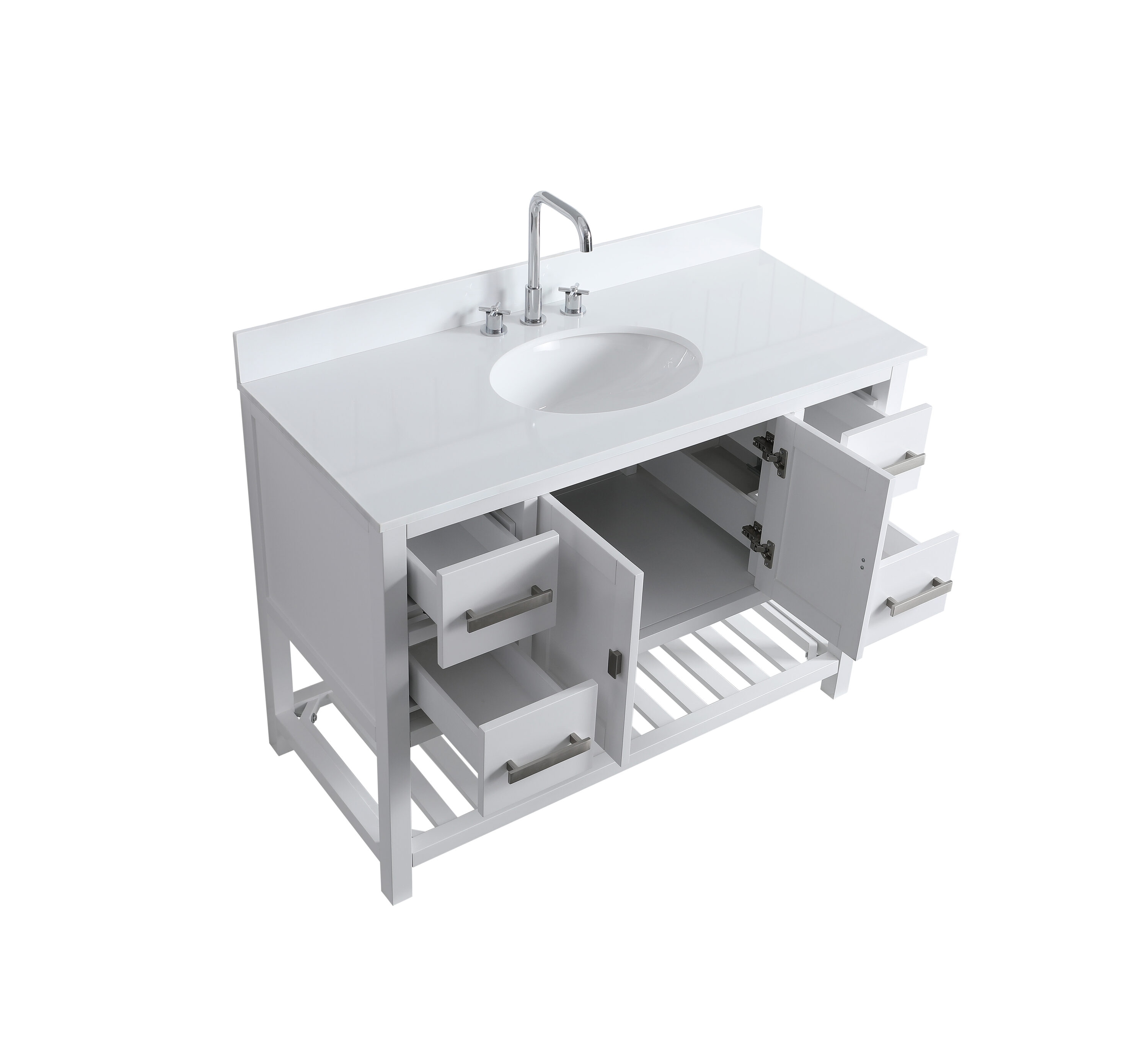 Design Element DEC055-48-W-CB vanities - View #5