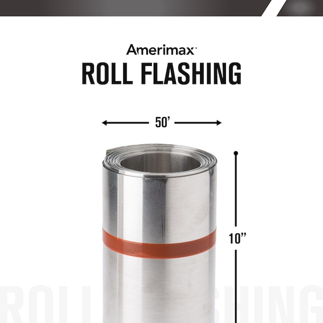 Amerimax 10-in x 50-ft Galvanized Steel Roll Flashing Amerimax 10-in x 50-ft Galvanized Steel Roll Flashing
